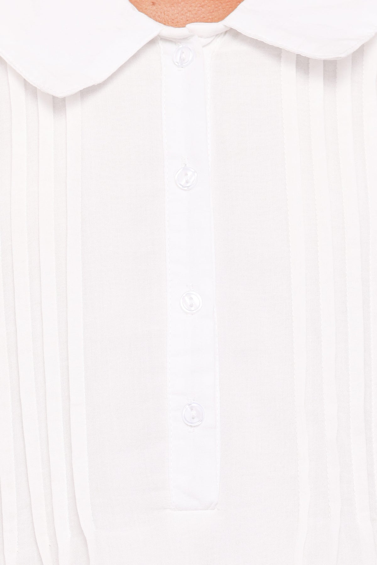 Aisling Pleat Top in White – view 6 of 6