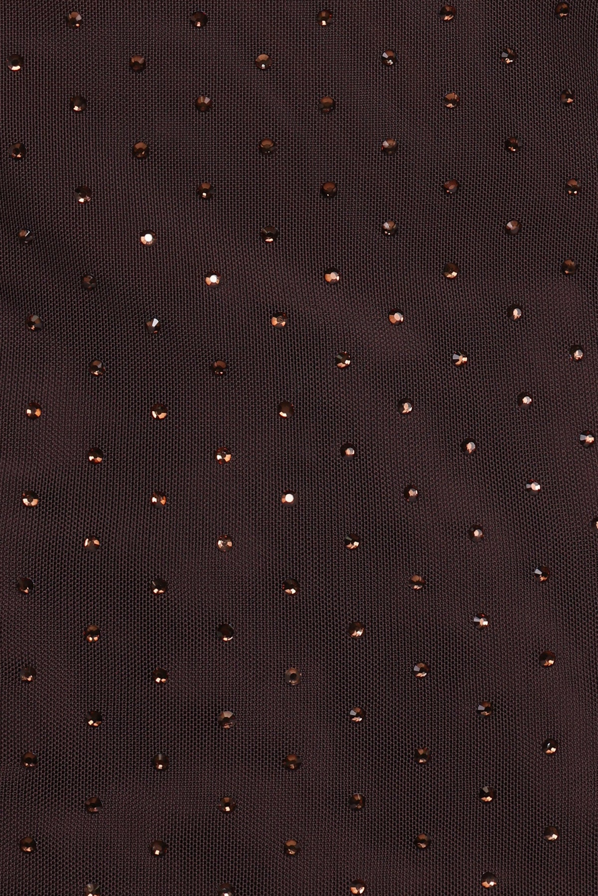 Alejandra Embellished Mesh Top in Dark Chocolate – view 7 of 7