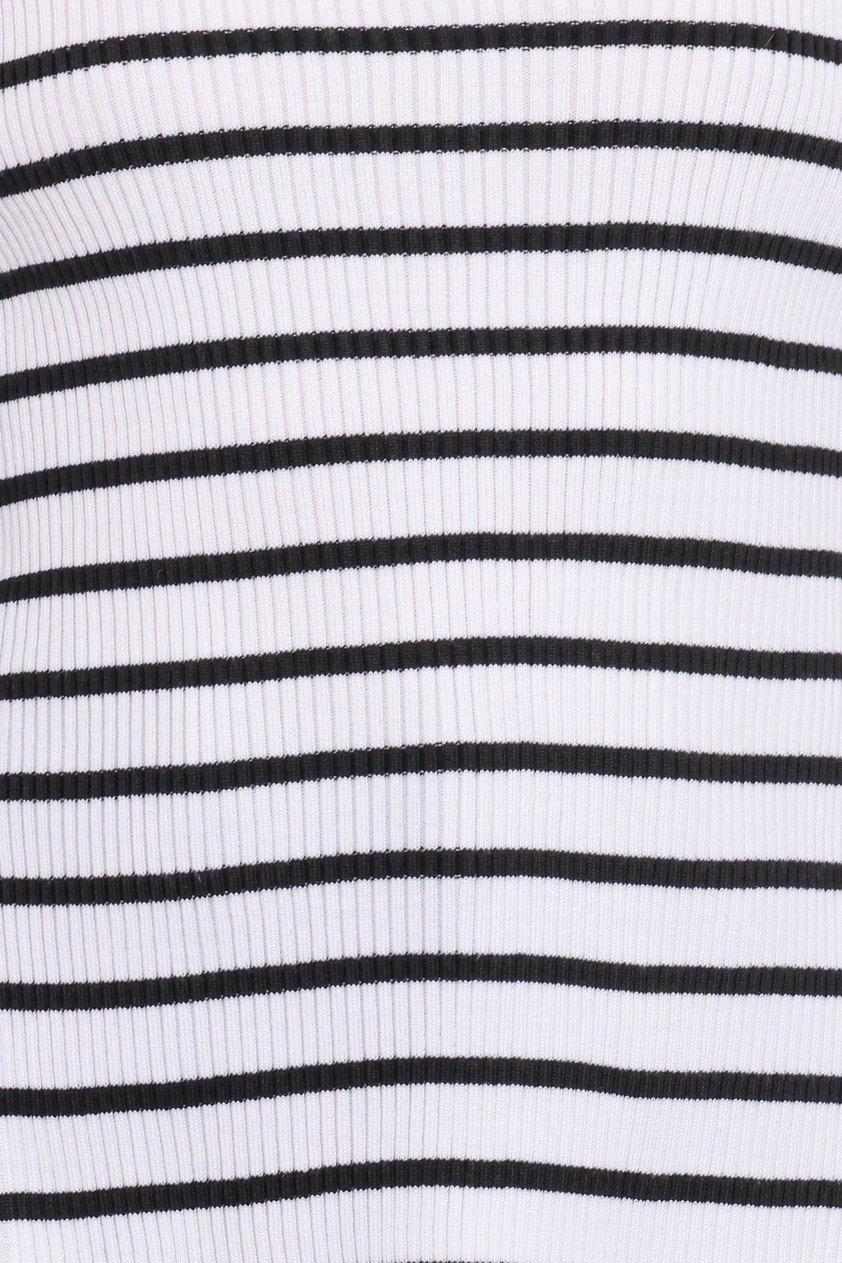 Alvina Knit Top in White Black Stripe – view 8 of 8