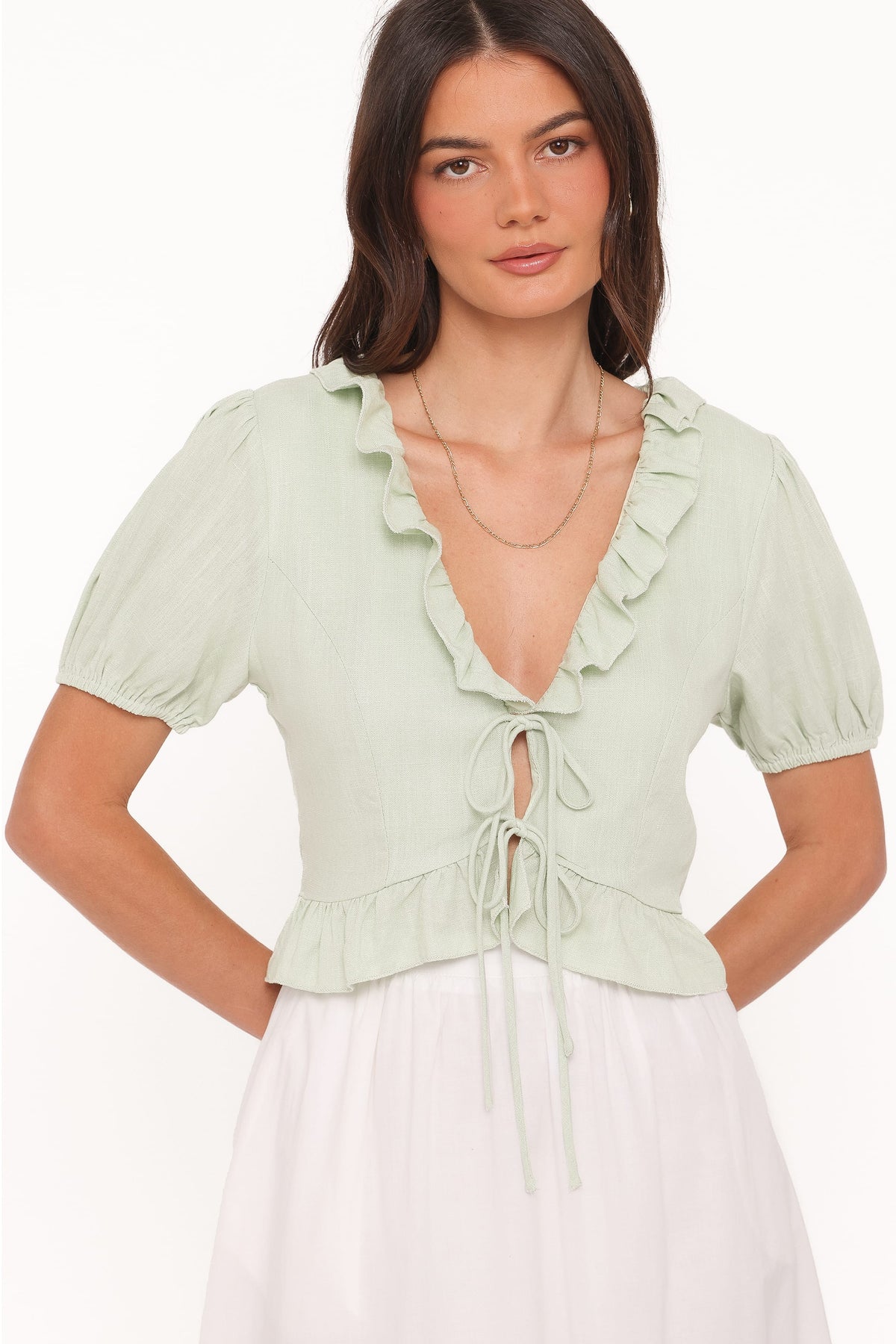 Andra Top in Sage – view 1 of 6