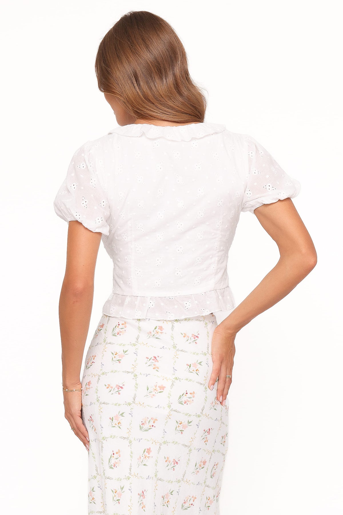 Andra Top in White Broderie – view 5 of 7