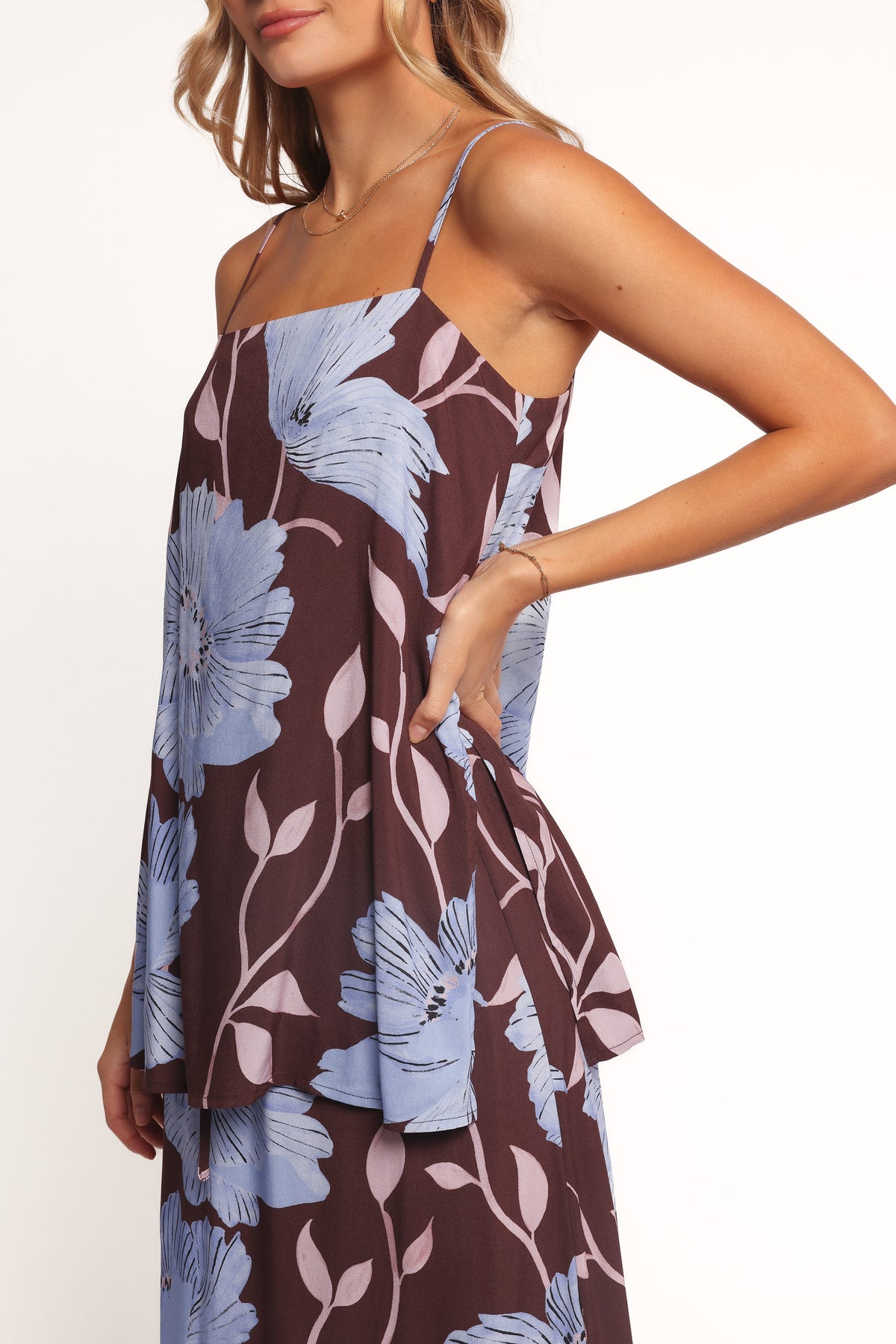 Angie Top in Blue Poppies – view 3 of 8