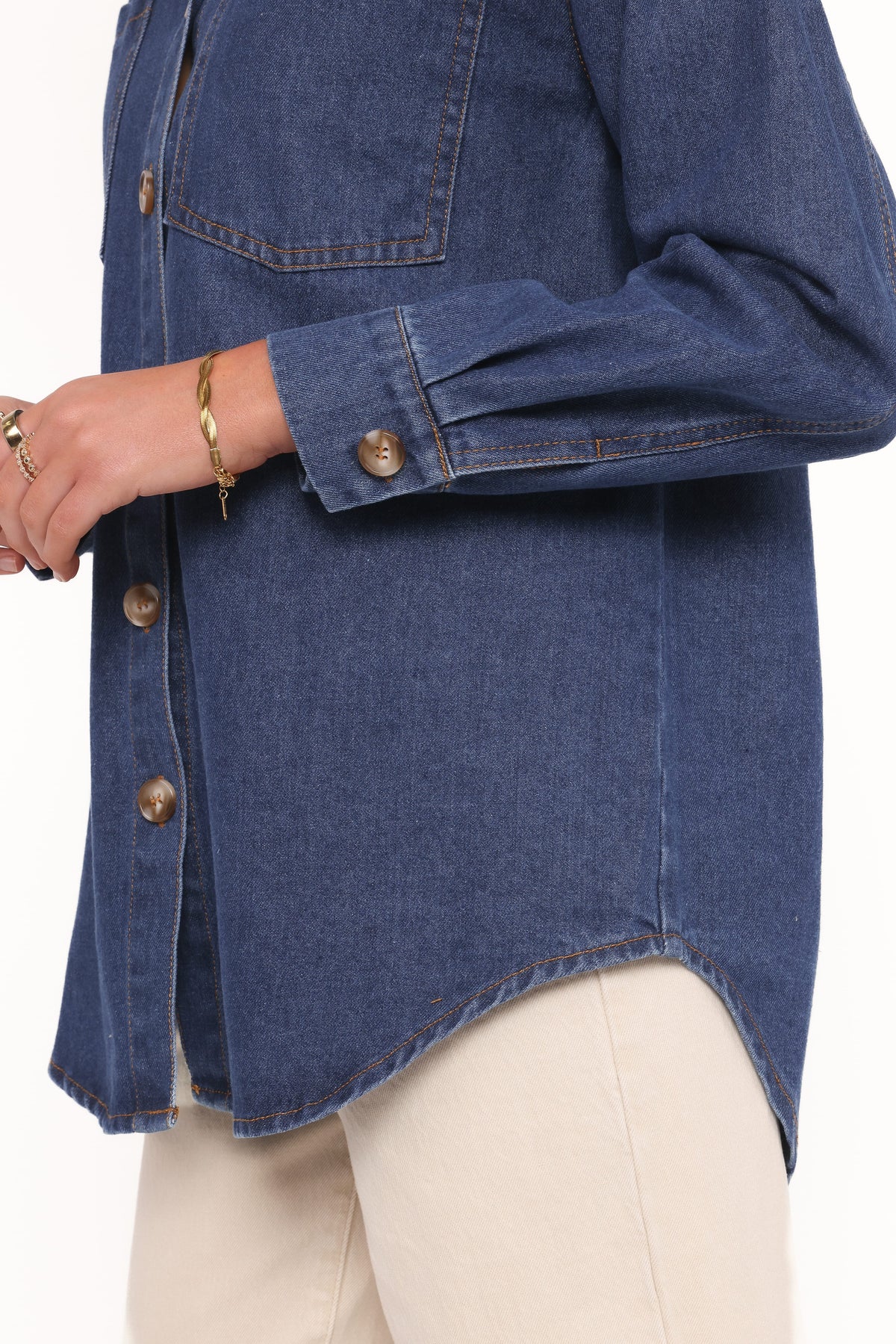 Anicia Denim Shirt in Dark – view 6 of 7
