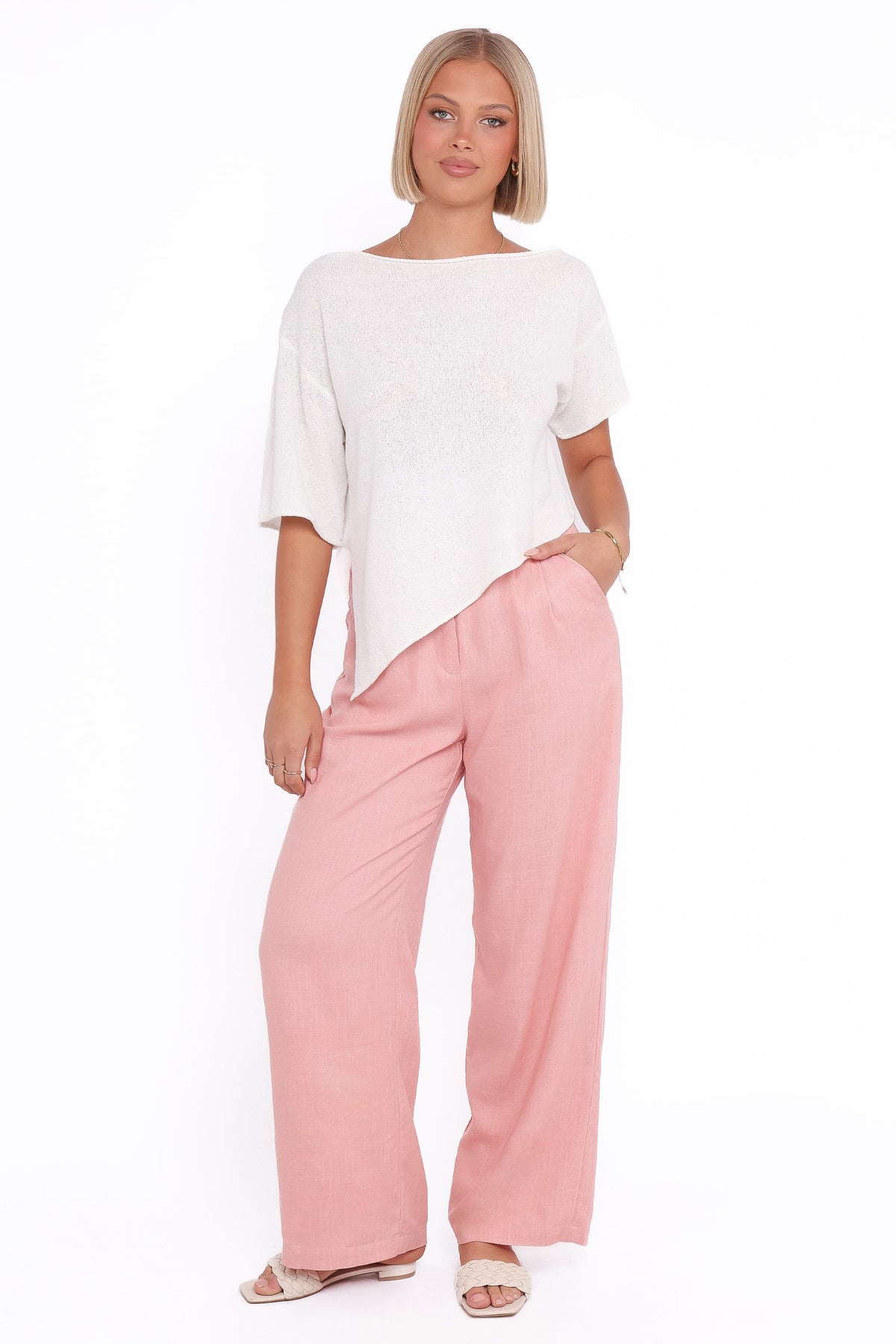 Ardena Boucle Knit Top in Cream – view 7 of 8