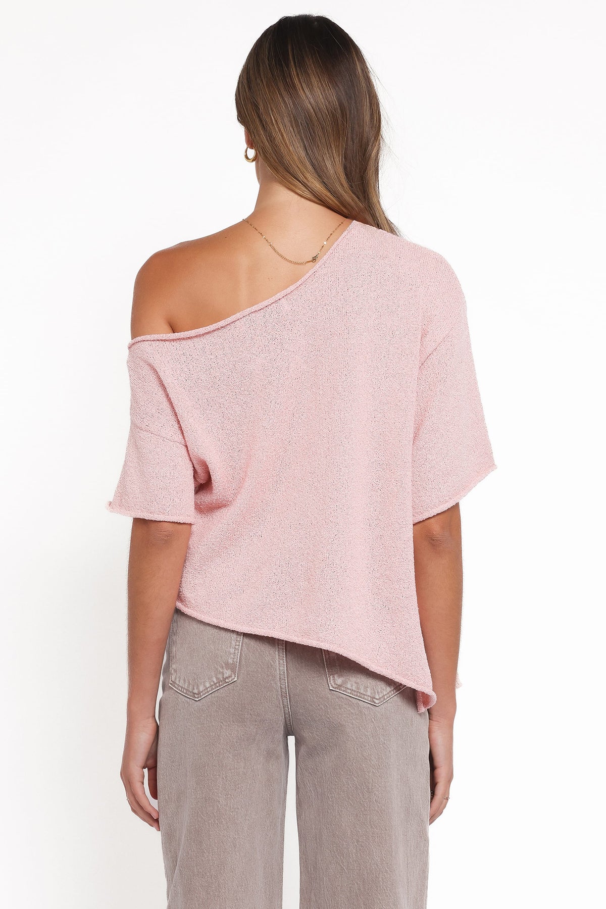 Ardena Boucle Knit Top in Pink – view 4 of 7