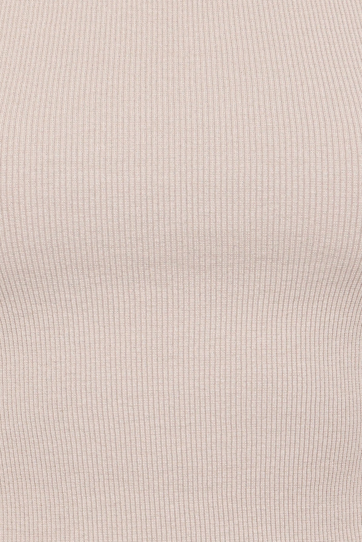 Ari Ribbed Tank Top in Wheat – view 7 of 7