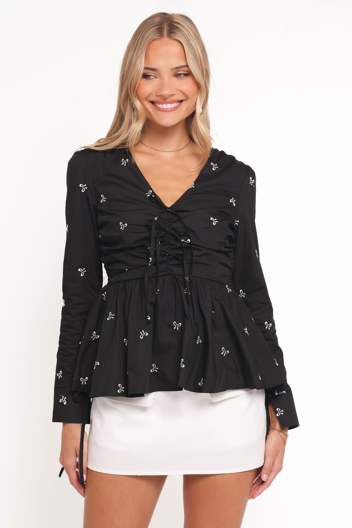 Azure Top in Black – view 1 of 6