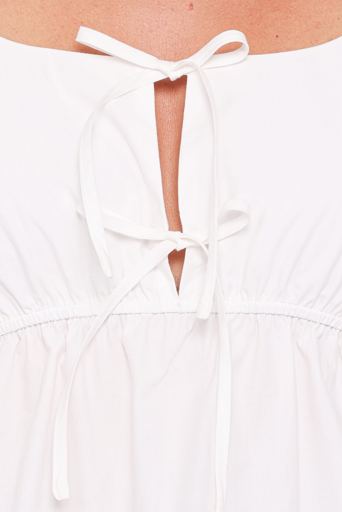 Bairbre Peasant Top in White – view 7 of 7