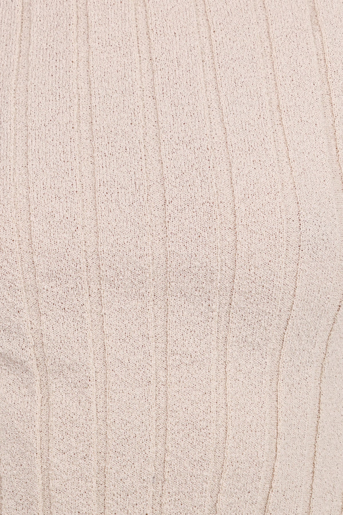 Brodie Wide Rib Knit Top in Beige – view 7 of 7