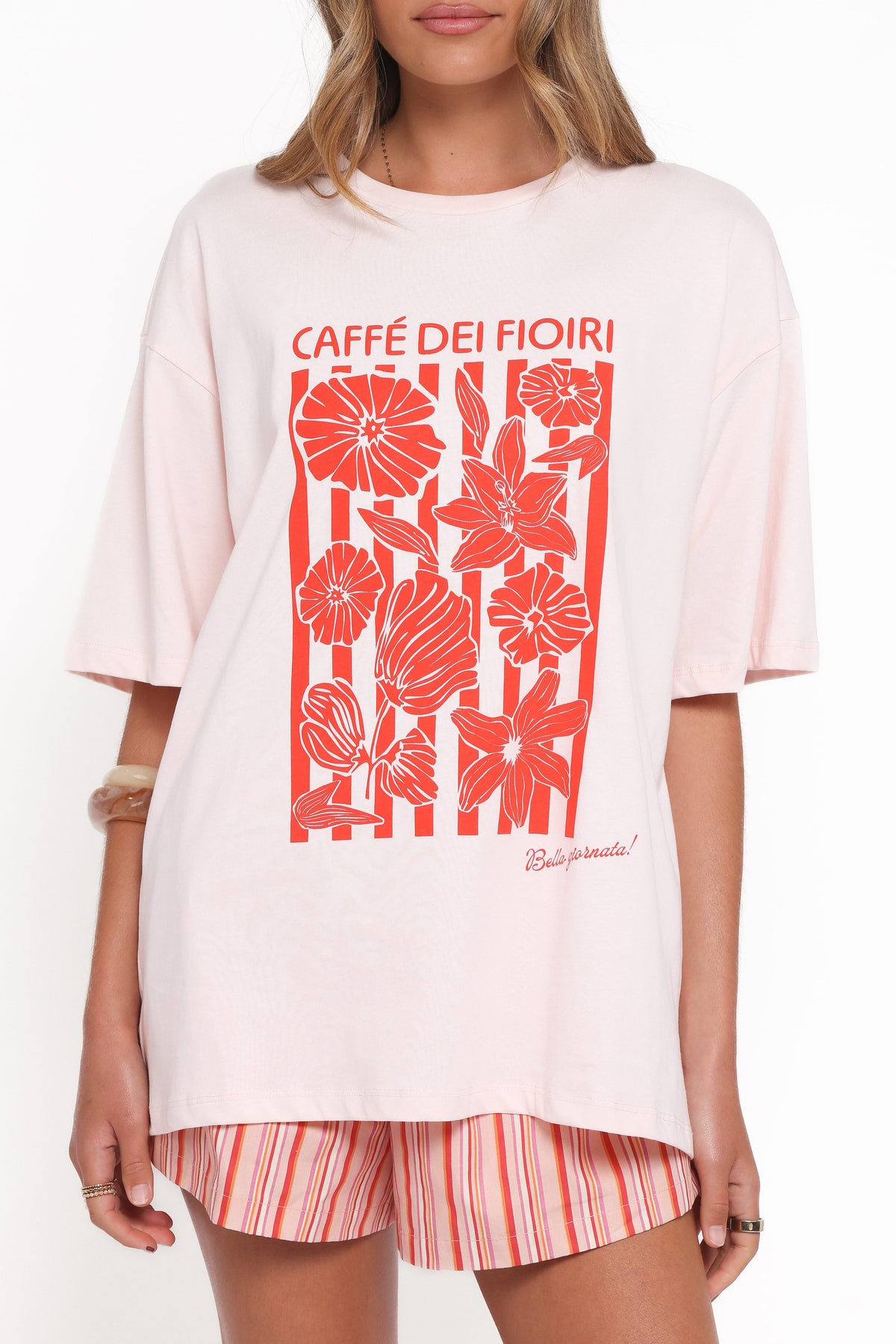 Caffe Dei Fiori Tee in Pink – view 3 of 8