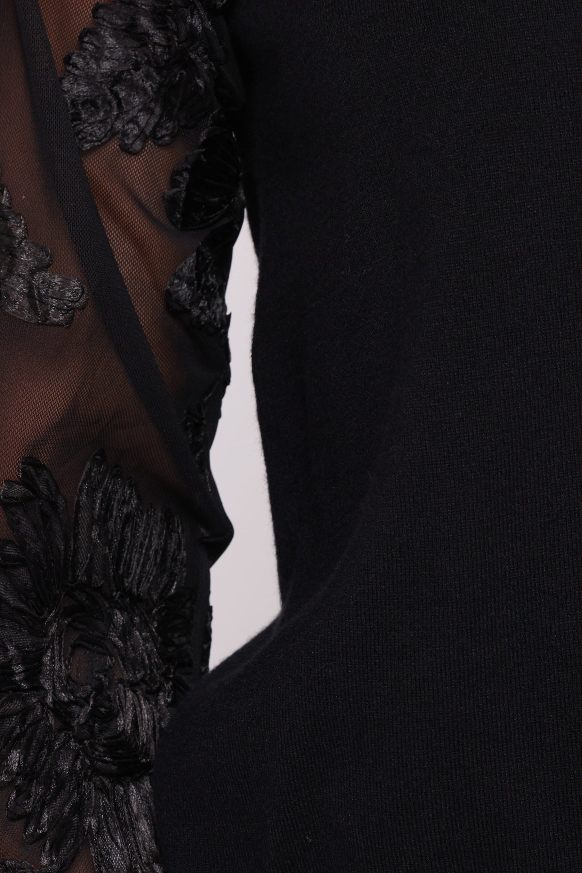 Cailin Sheer Sleeve Top in Black – view 6 of 6
