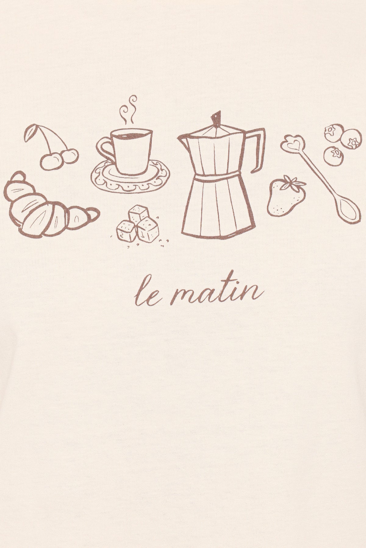 Camelia Graphic Tee in Cream – view 7 of 8