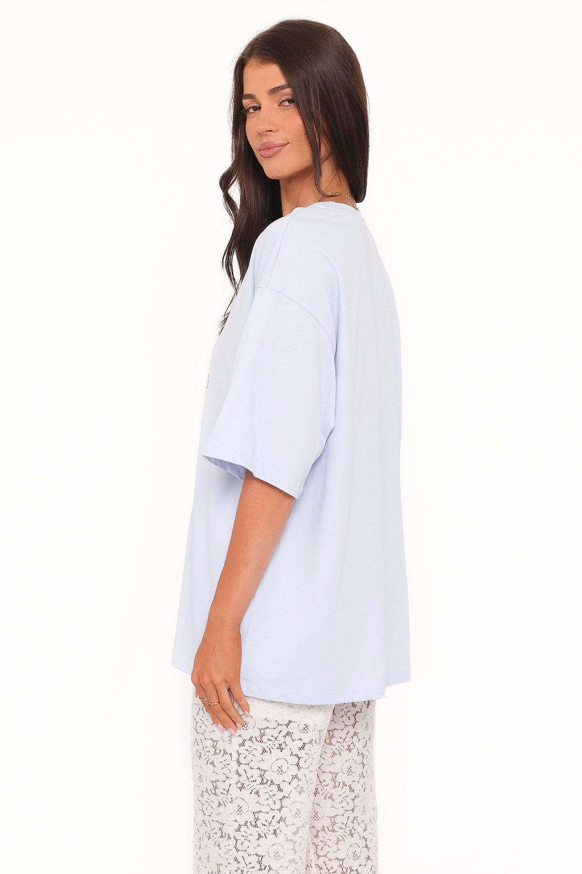 Carmen Graphic Tee in Baby Blue – view 5 of 9