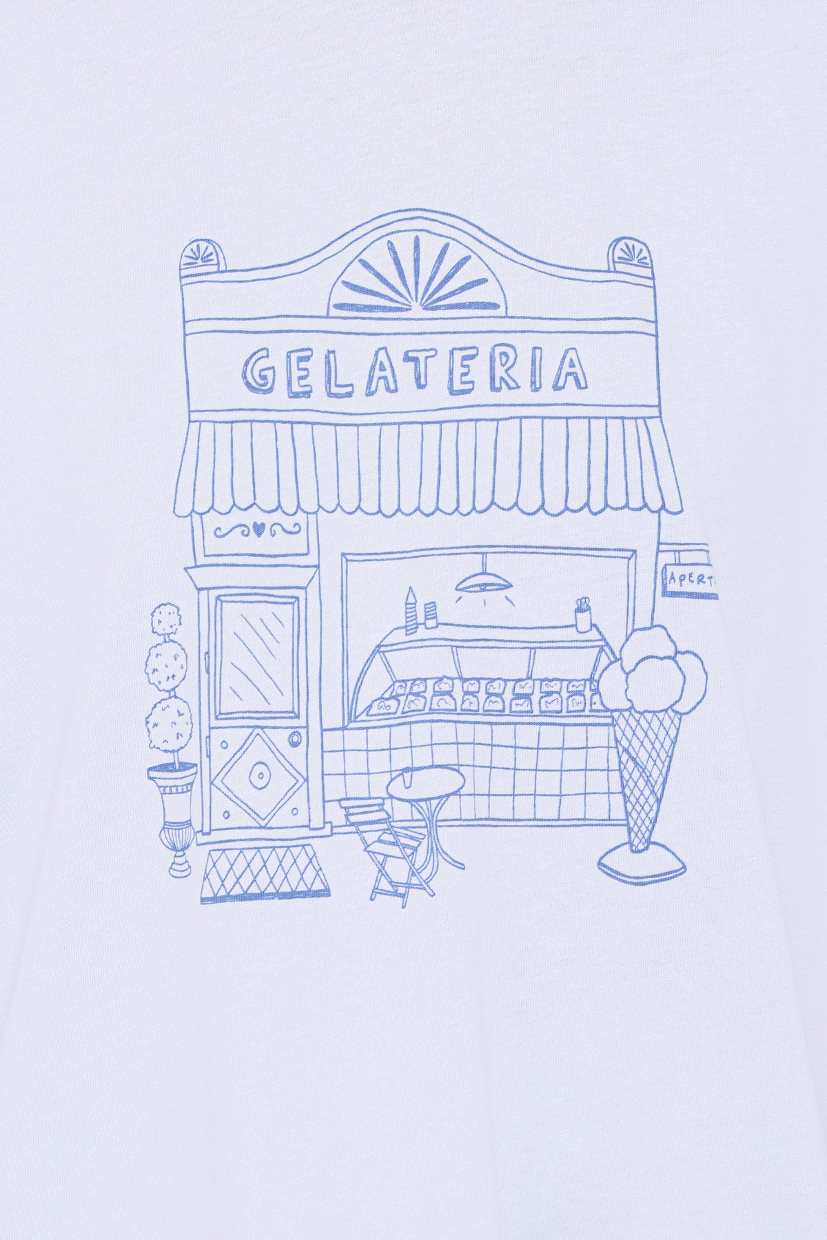 Carmen Graphic Tee in Baby Blue – view 8 of 9