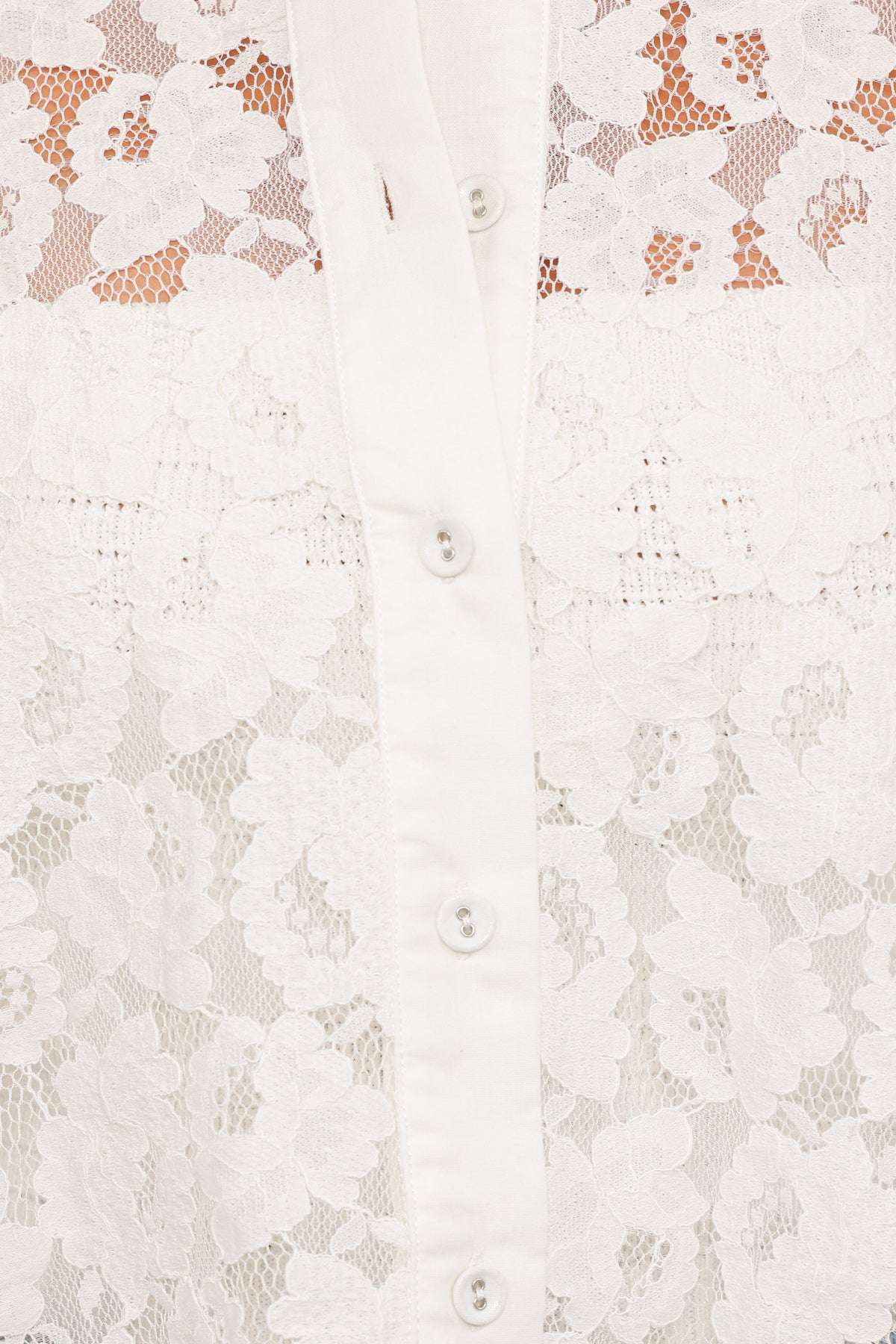 Carol Lace Shirt in White – view 7 of 8