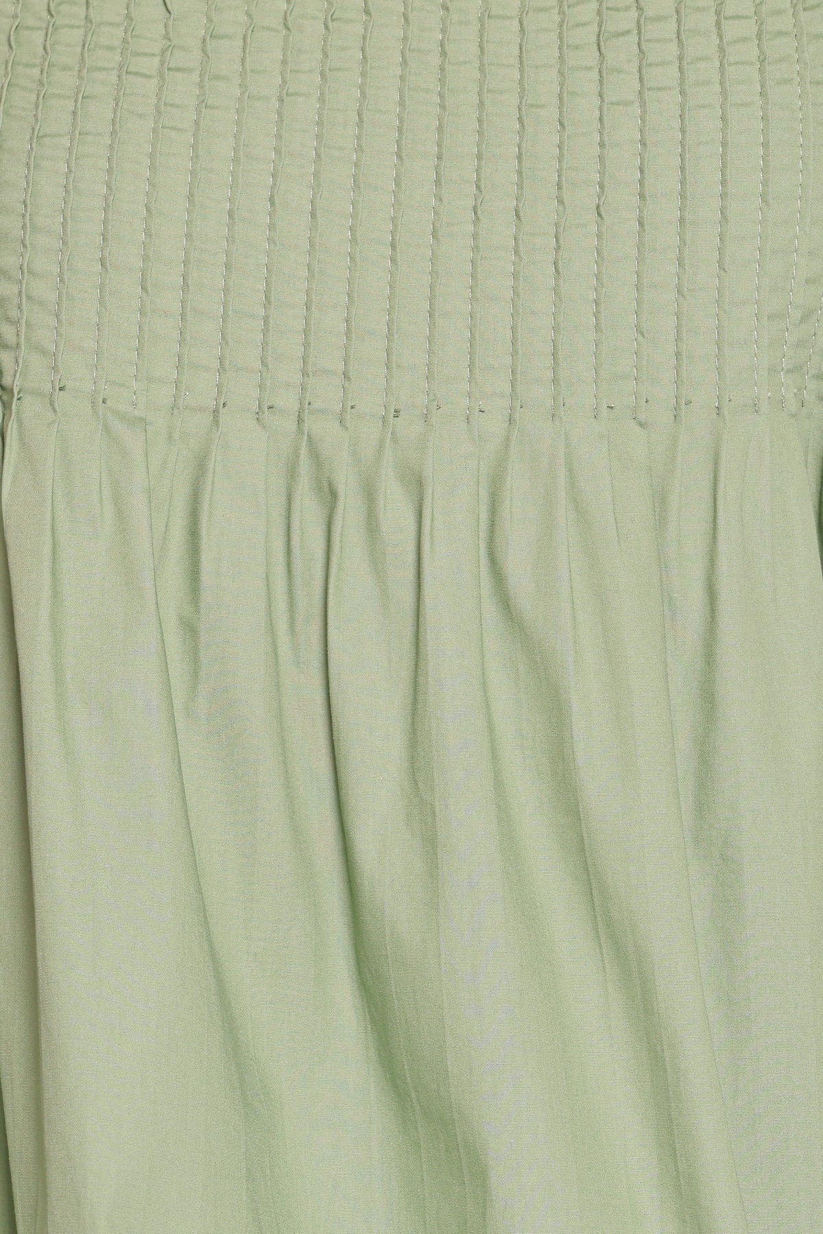 Carson Pleated Top in Sage Green – view 6 of 6