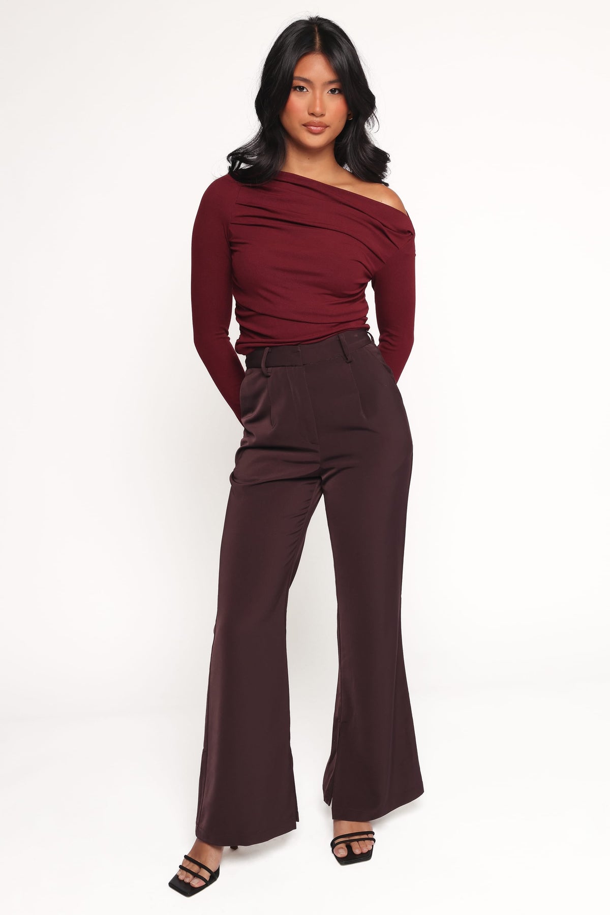 Cer Knit Top in Cherry Chocolate – view 4 of 6