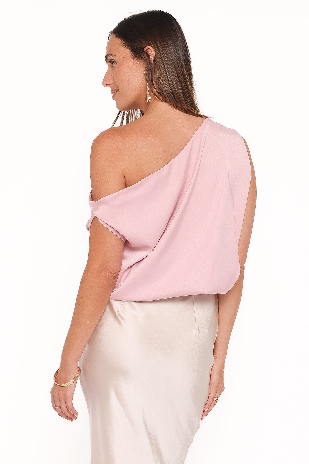 Chandler Off Shoulder Top in Pink – view 4 of 6