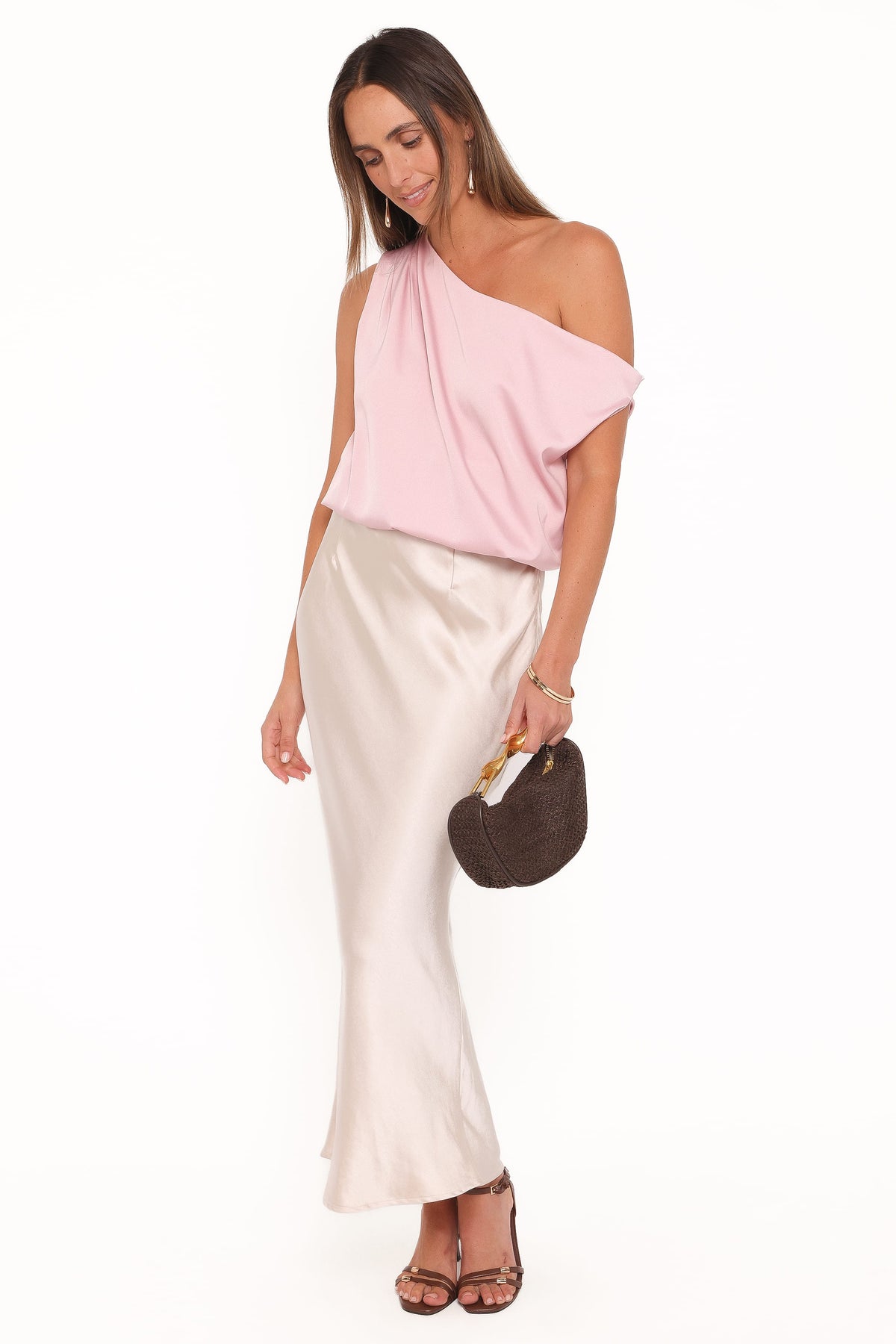 Chandler Off Shoulder Top in Pink – view 2 of 6