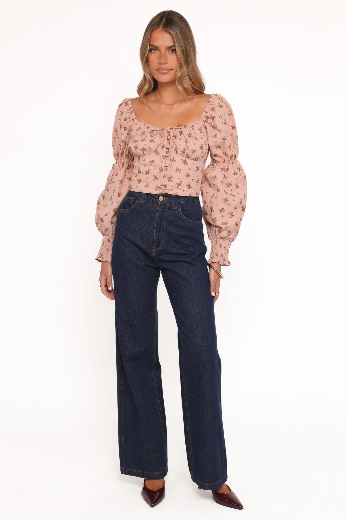 Charlene Top in Pink Floral – view 5 of 6