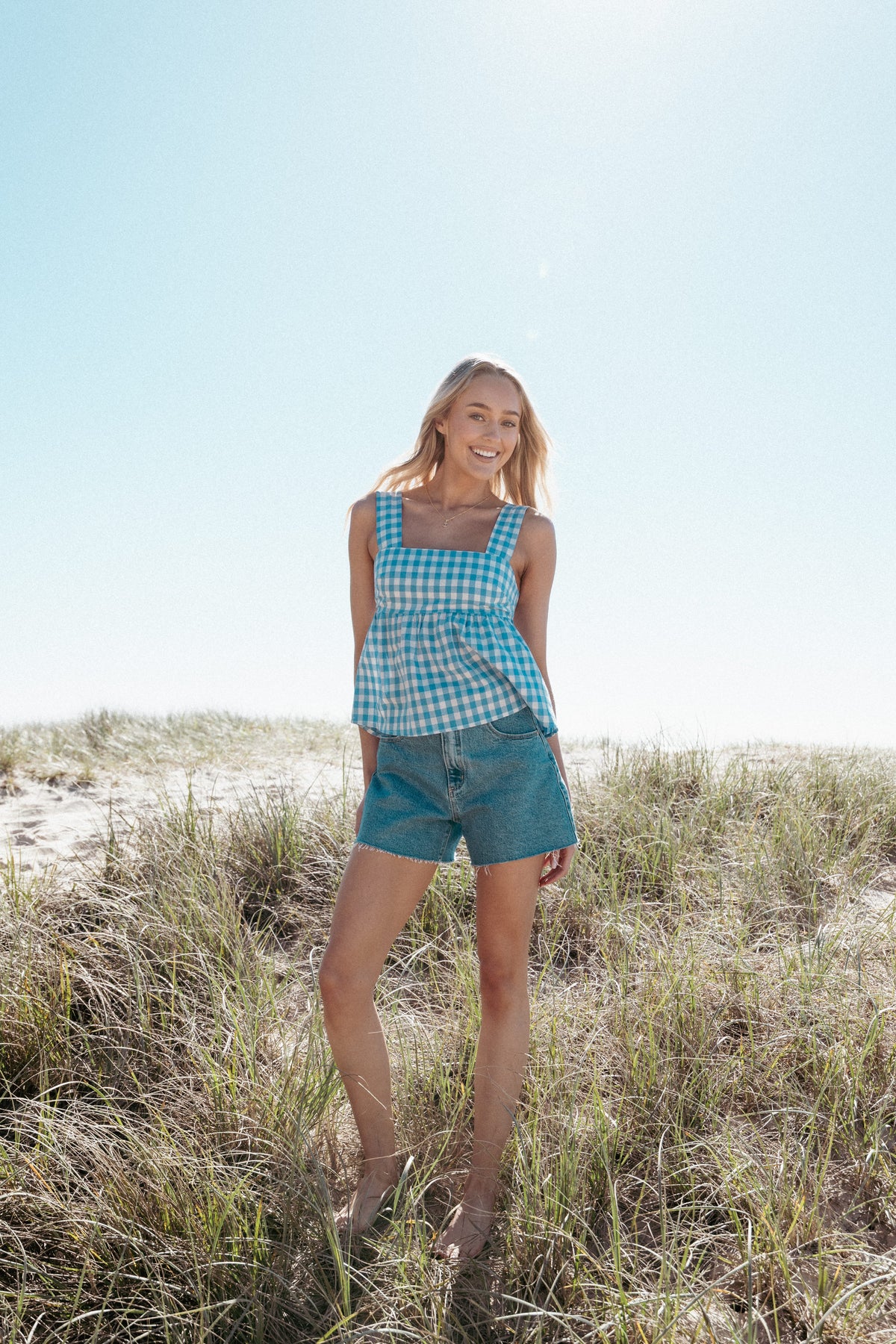 Chatham Top in Blue Gingham – view 8 of 8