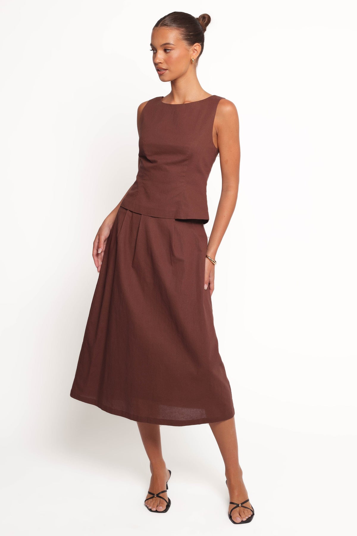 Chiaro Shell Top in Brown – view 5 of 8