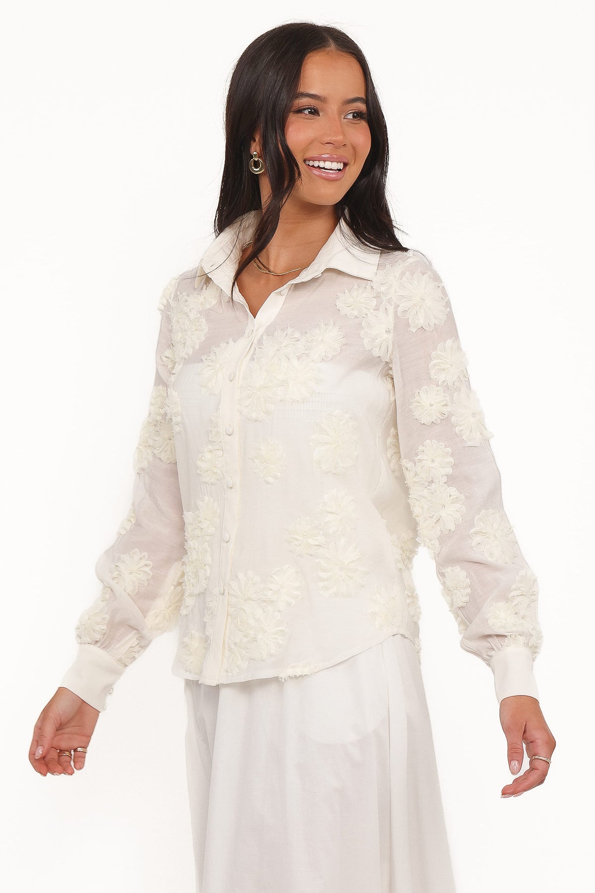 Cliona Shirt in Cream – view 4 of 7