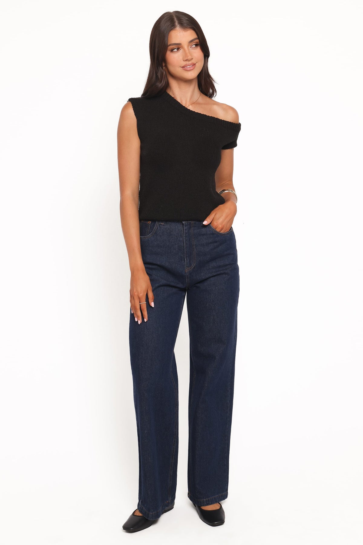 Coco Knit Top in Black – view 6 of 7