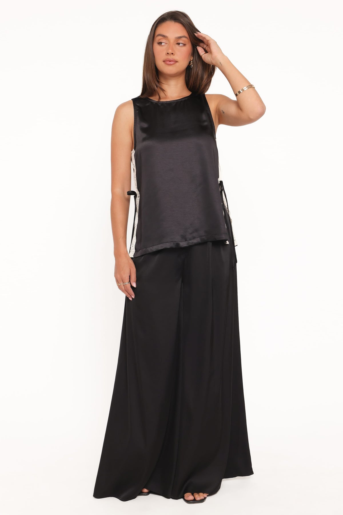 Coleman Side Slit Top in Black – view 5 of 6