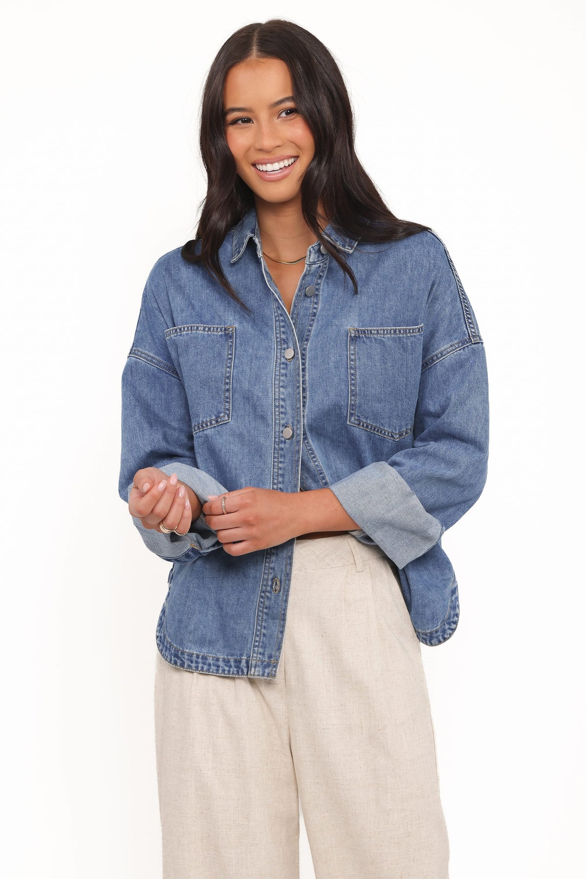 Cornelia Denim Shirt in Blue – view 2 of 7