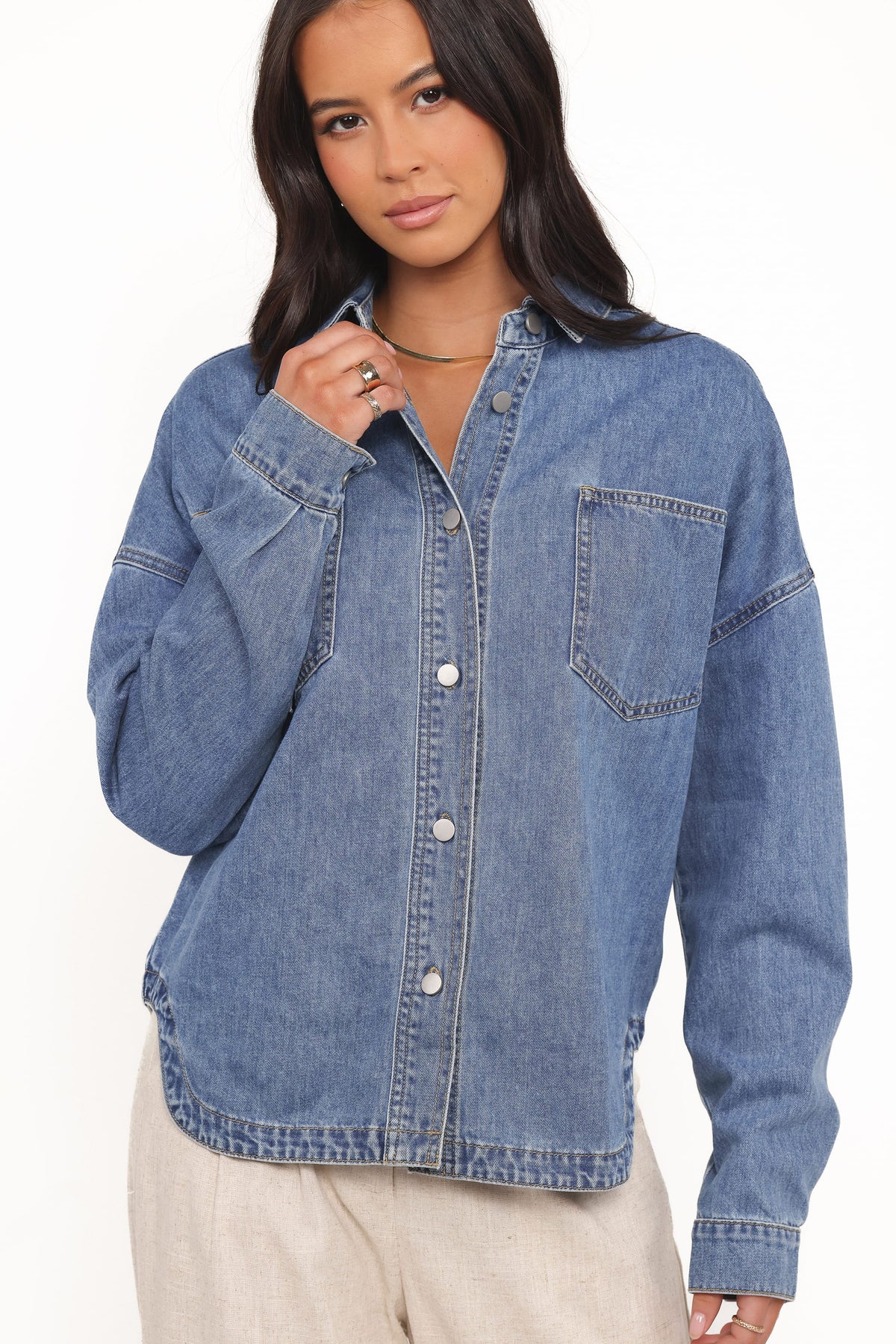 Cornelia Denim Shirt in Blue – view 3 of 7