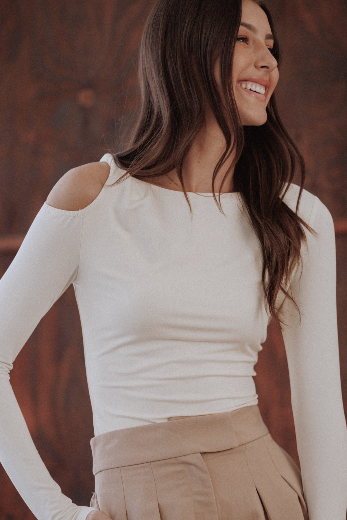 Darma Long Sleeve Top in Pale Yellow – view 1 of 8
