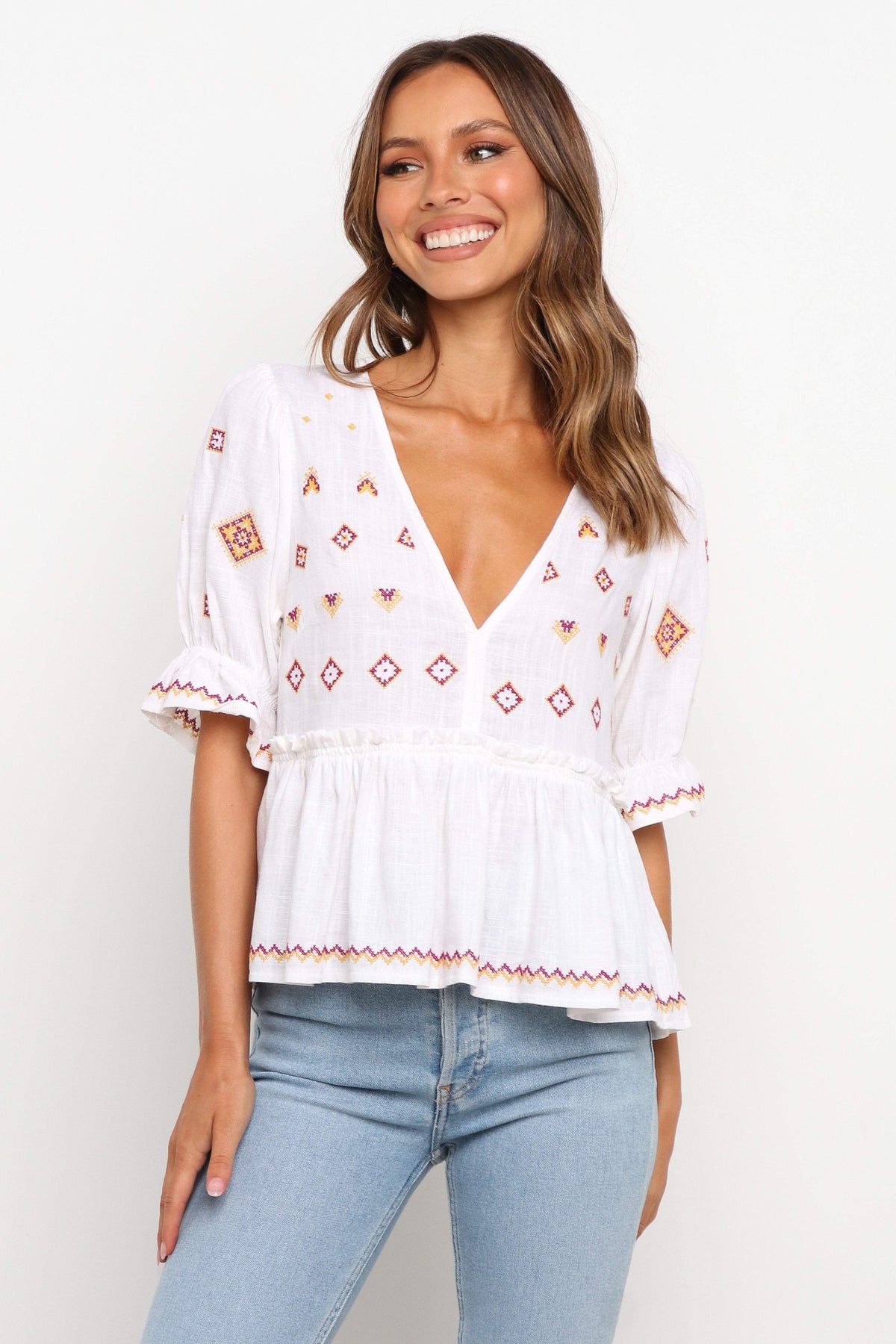 Dawston Top in White – view 2 of 7