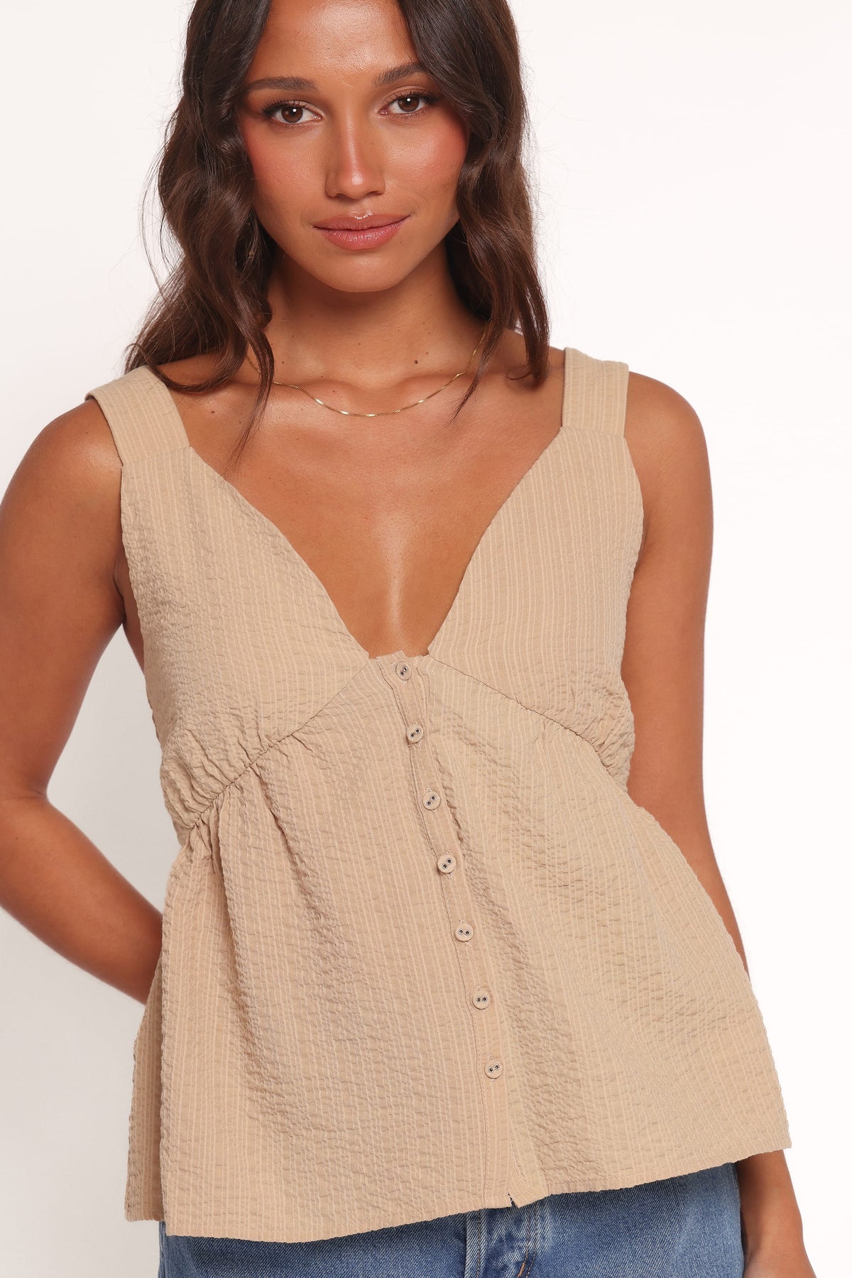 Denni Top in Sand – view 3 of 7