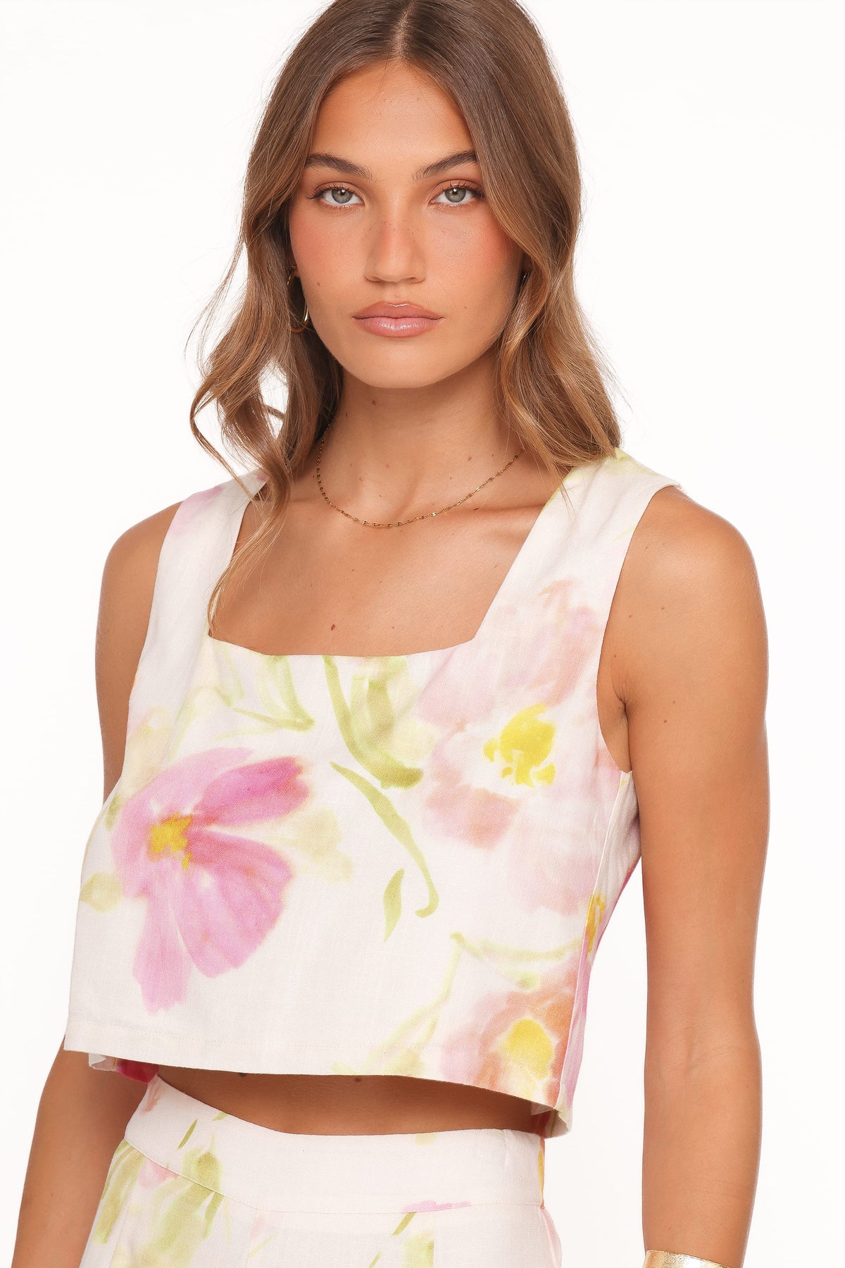Devlin Top in Pink Garden Floral – view 3 of 7