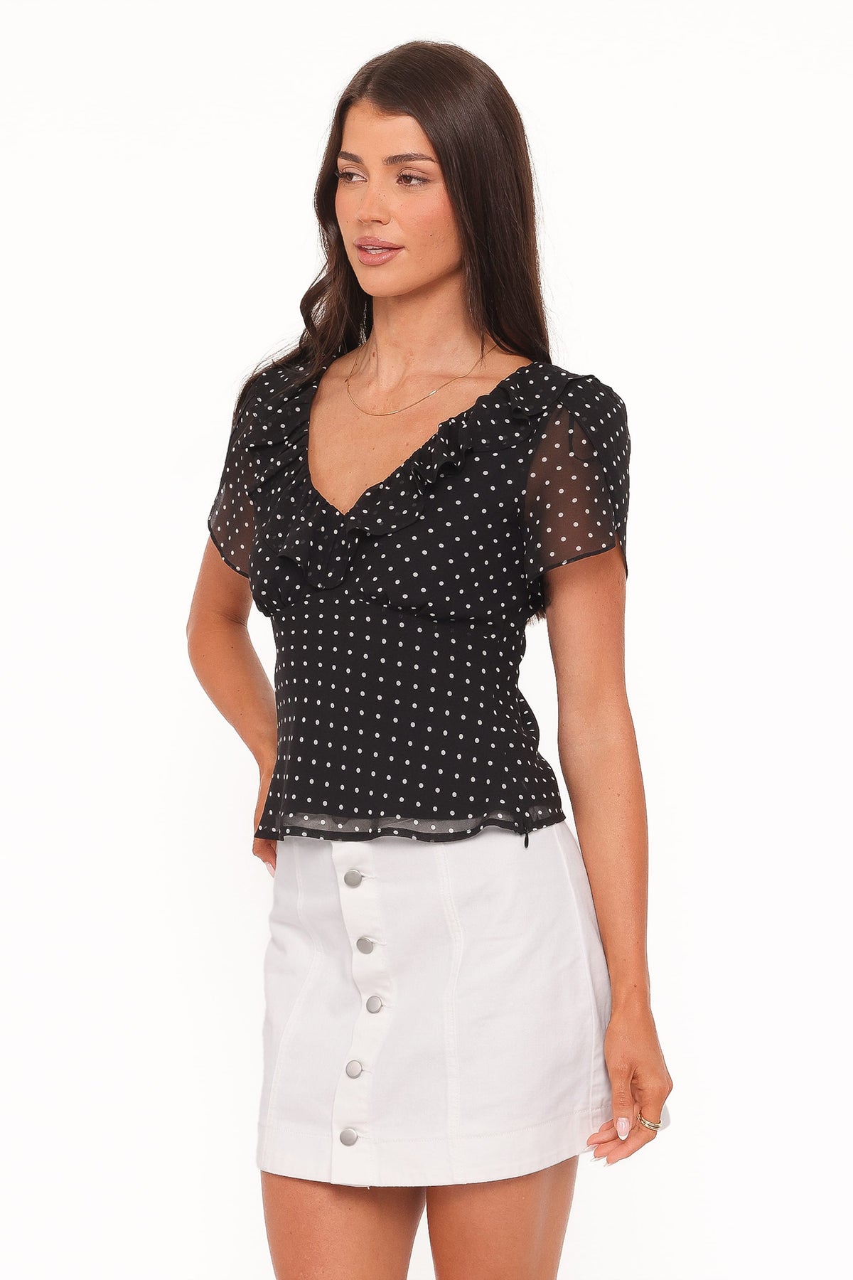 Dorado Top in Black/White Polkadot – view 4 of 8
