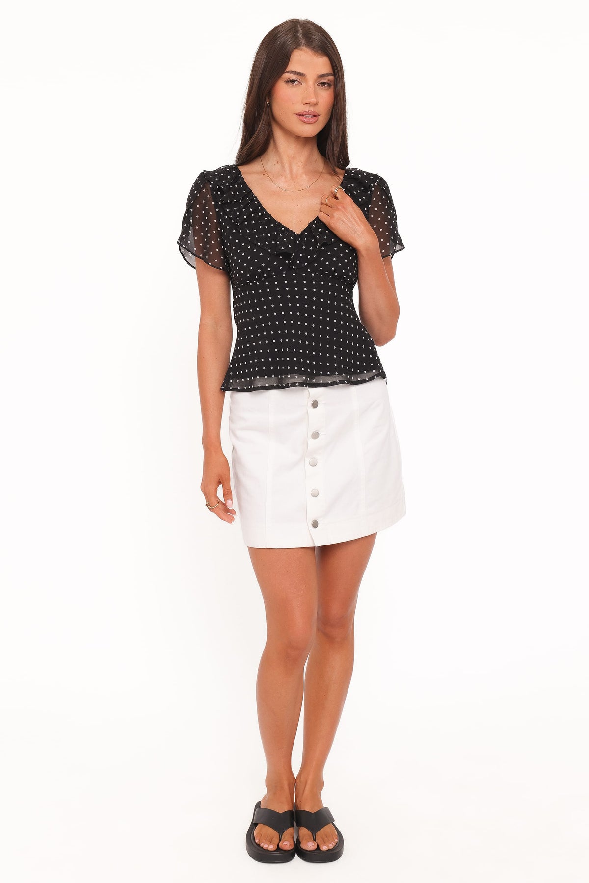 Dorado Top in Black/White Polkadot – view 6 of 8