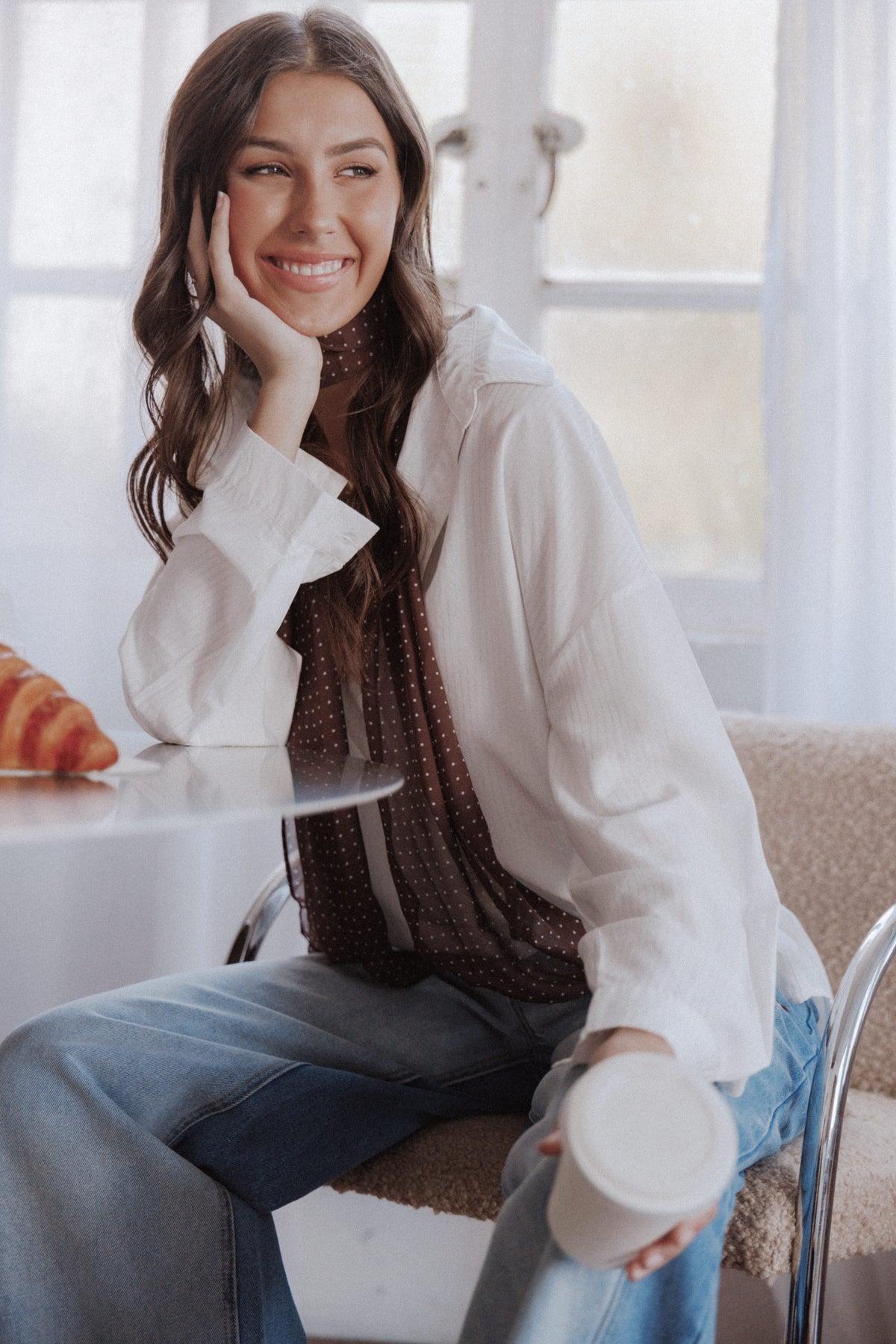 Edwards Shirt in White Stripe – view 7 of 7