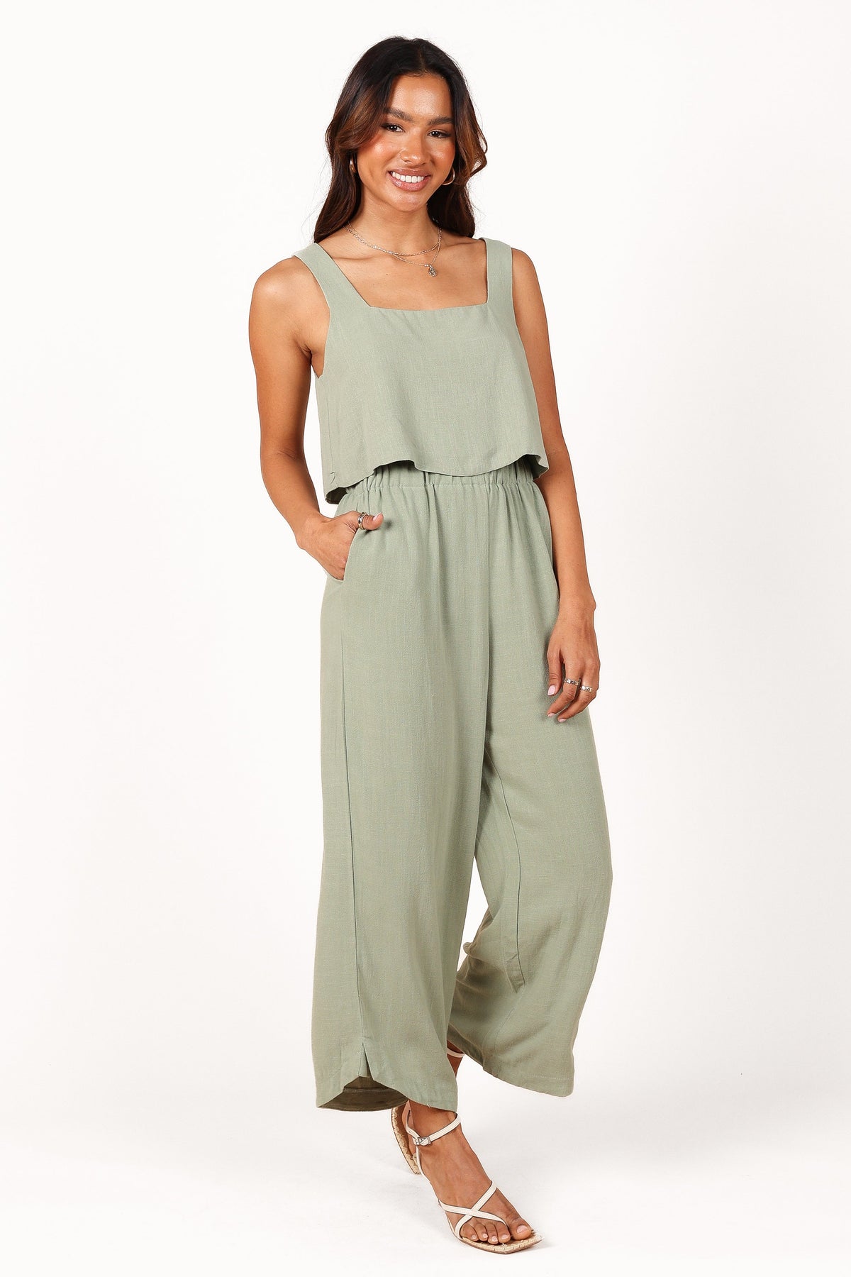 Eleanor Cropped Top in Green – view 5 of 6