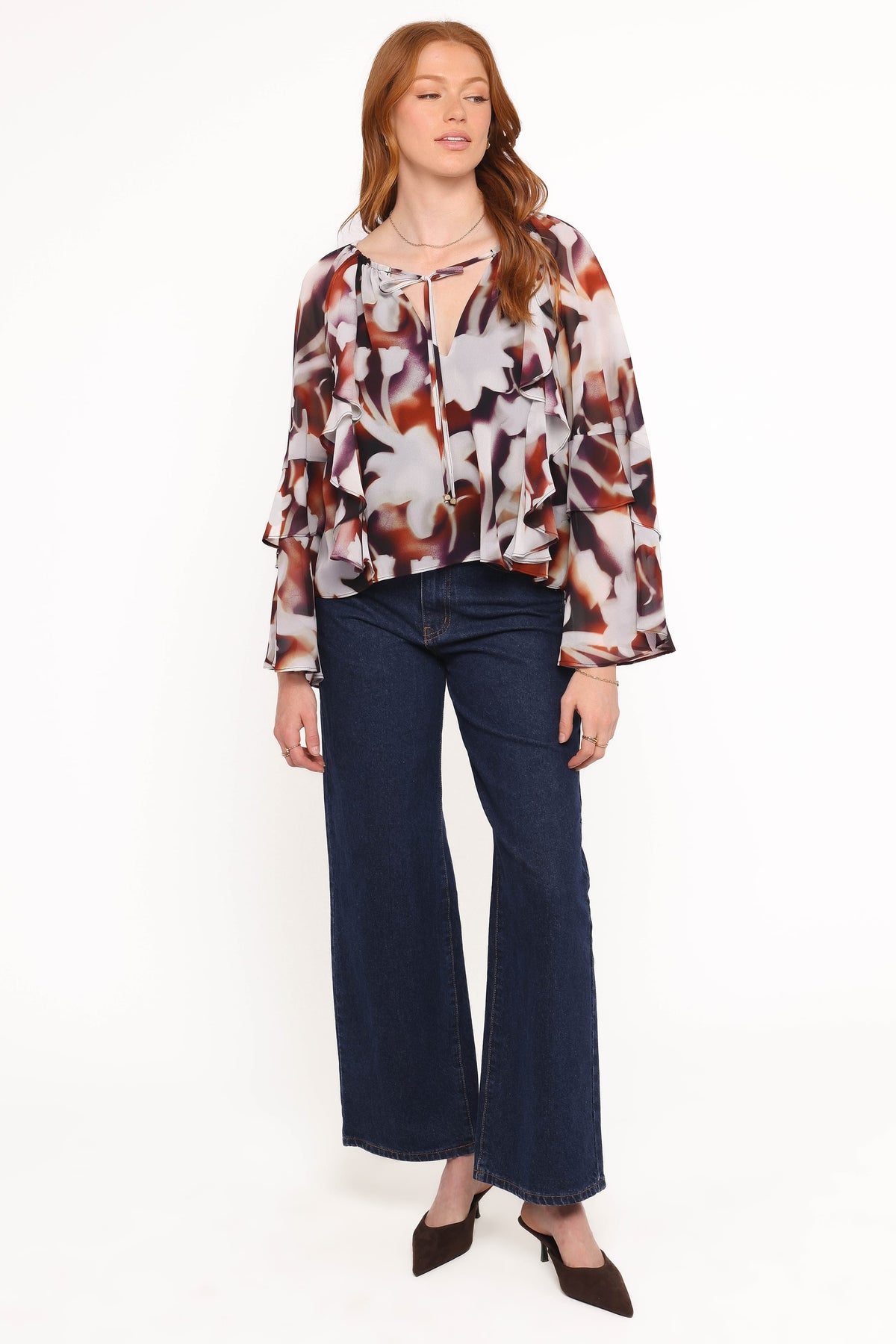 Elinor Top in Blurred Floral – view 5 of 6