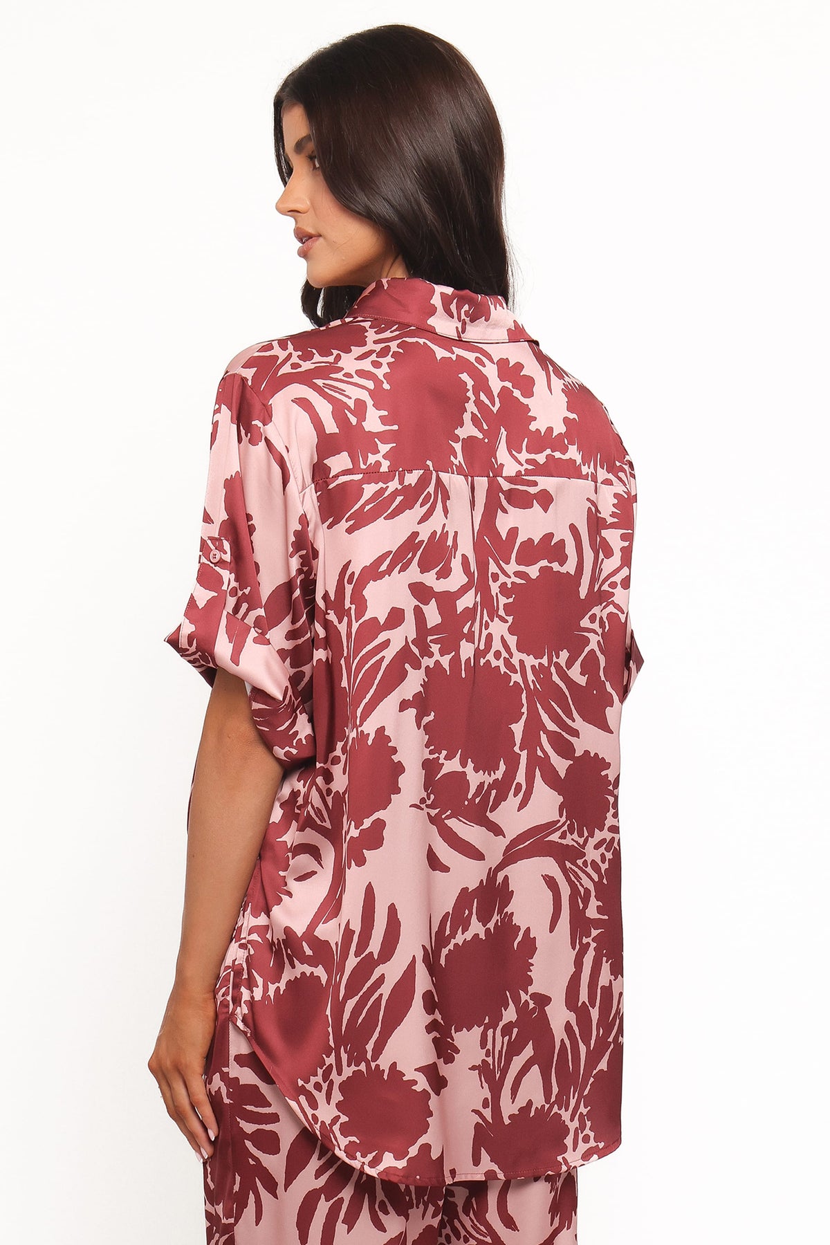 Elysia Shirt in Pink Burgundy – view 5 of 7