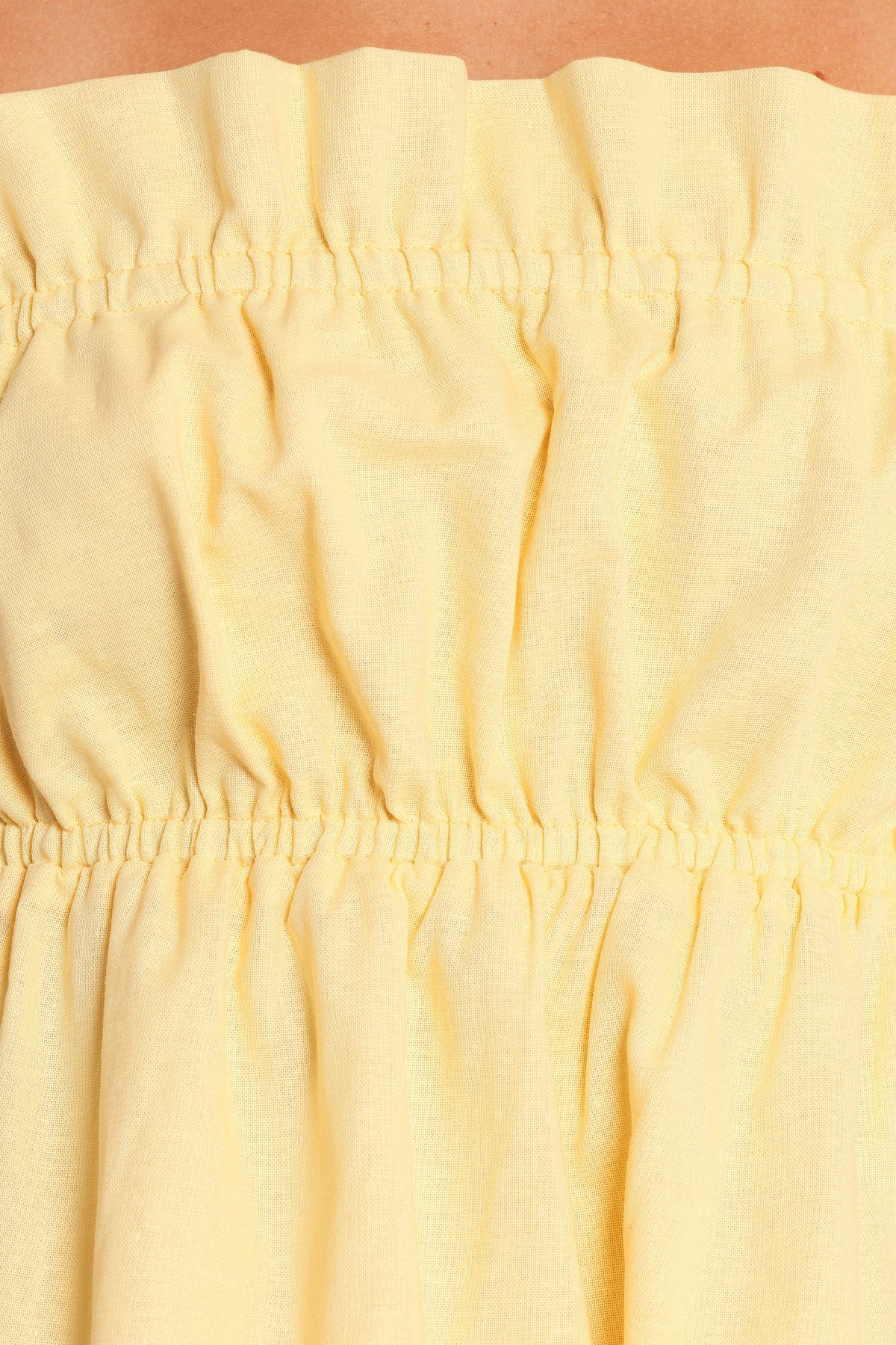 Ember Strapless Tunic Top in Butter Yellow – view 8 of 8