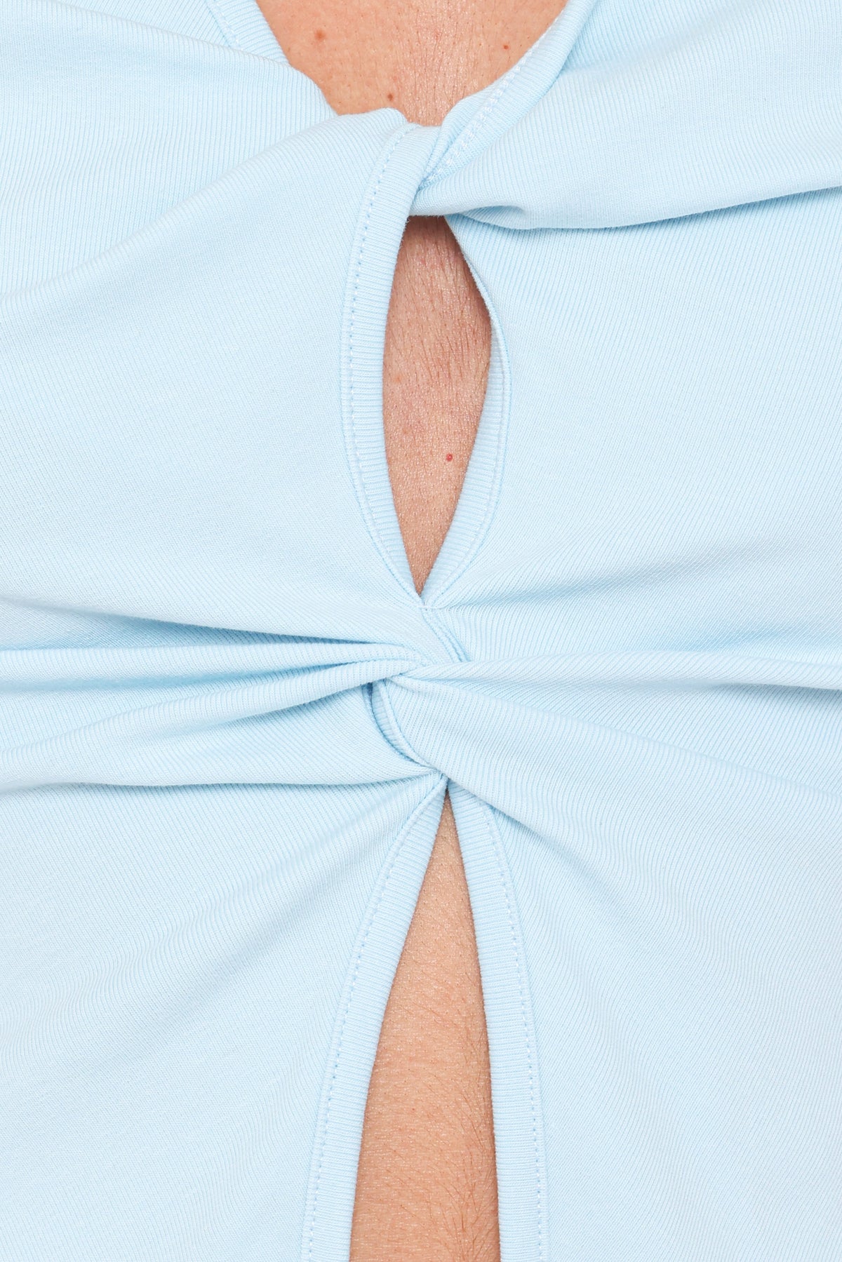 Emmeline Twist Front Top in Pale Blue – view 7 of 8