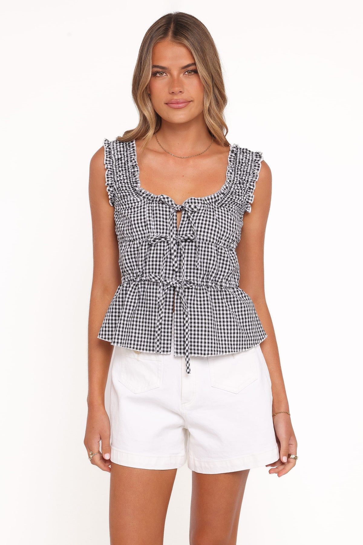 Harper Top in Black Gingham – view 2 of 8