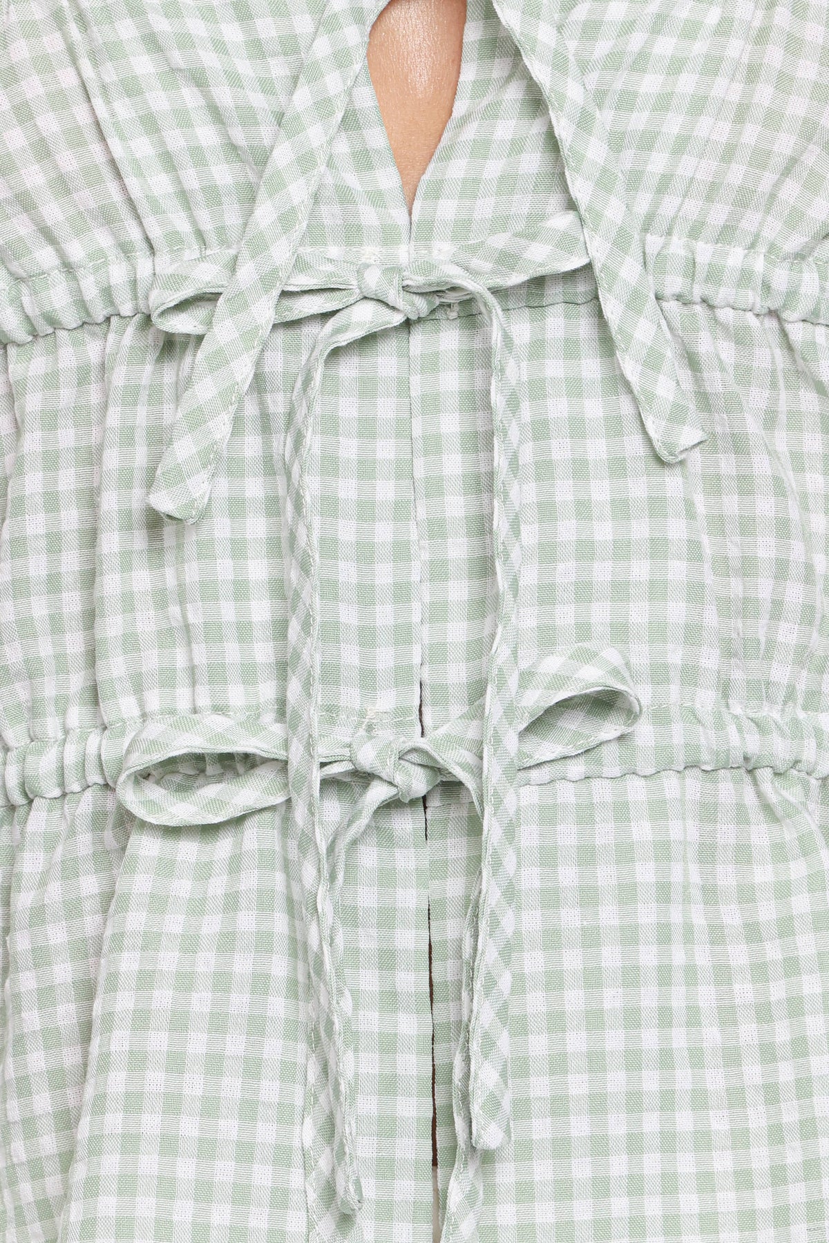 Harper Top in Sage Gingham – view 7 of 8