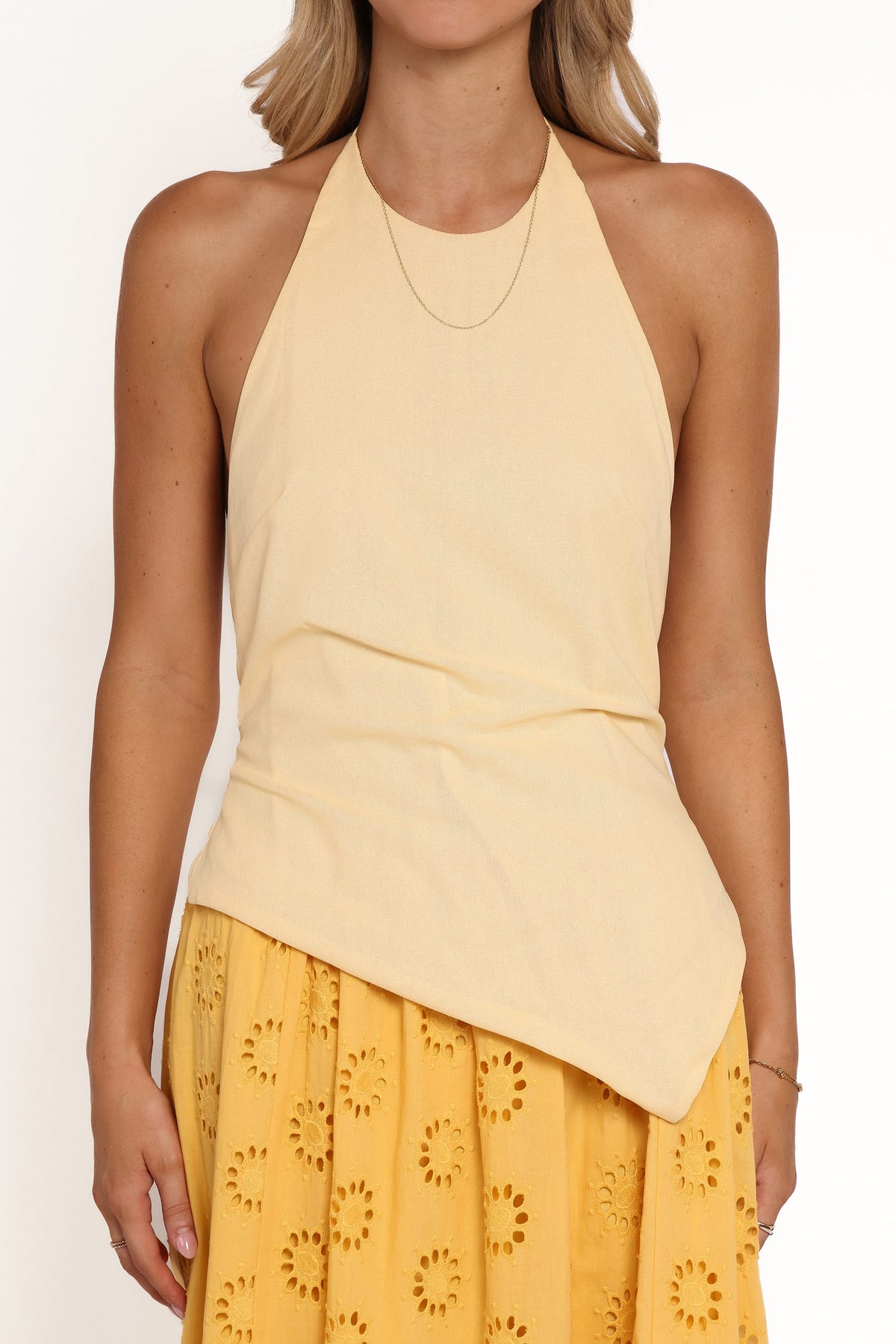 Ilyana Halter Top in Yellow – view 3 of 8