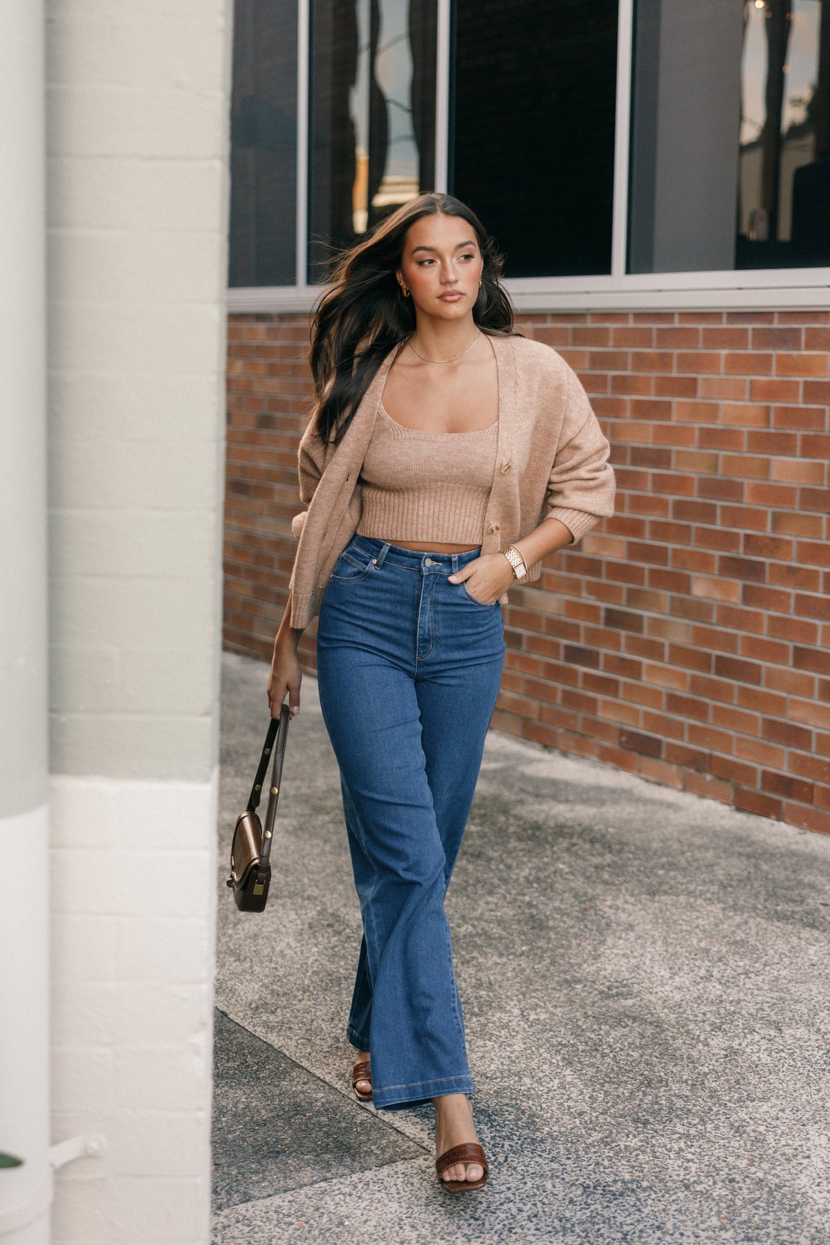 Isabel Sweater Top in Beige – view 2 of 11