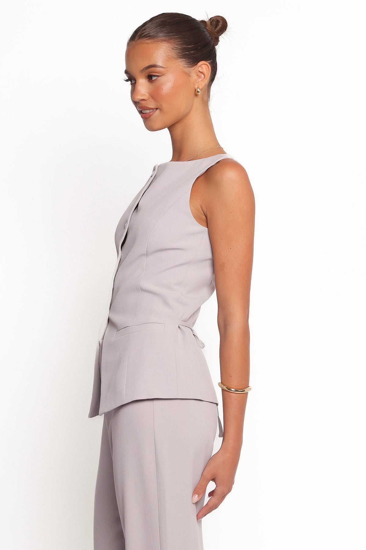 Kernie Vest Top in Light Grey – view 4 of 7