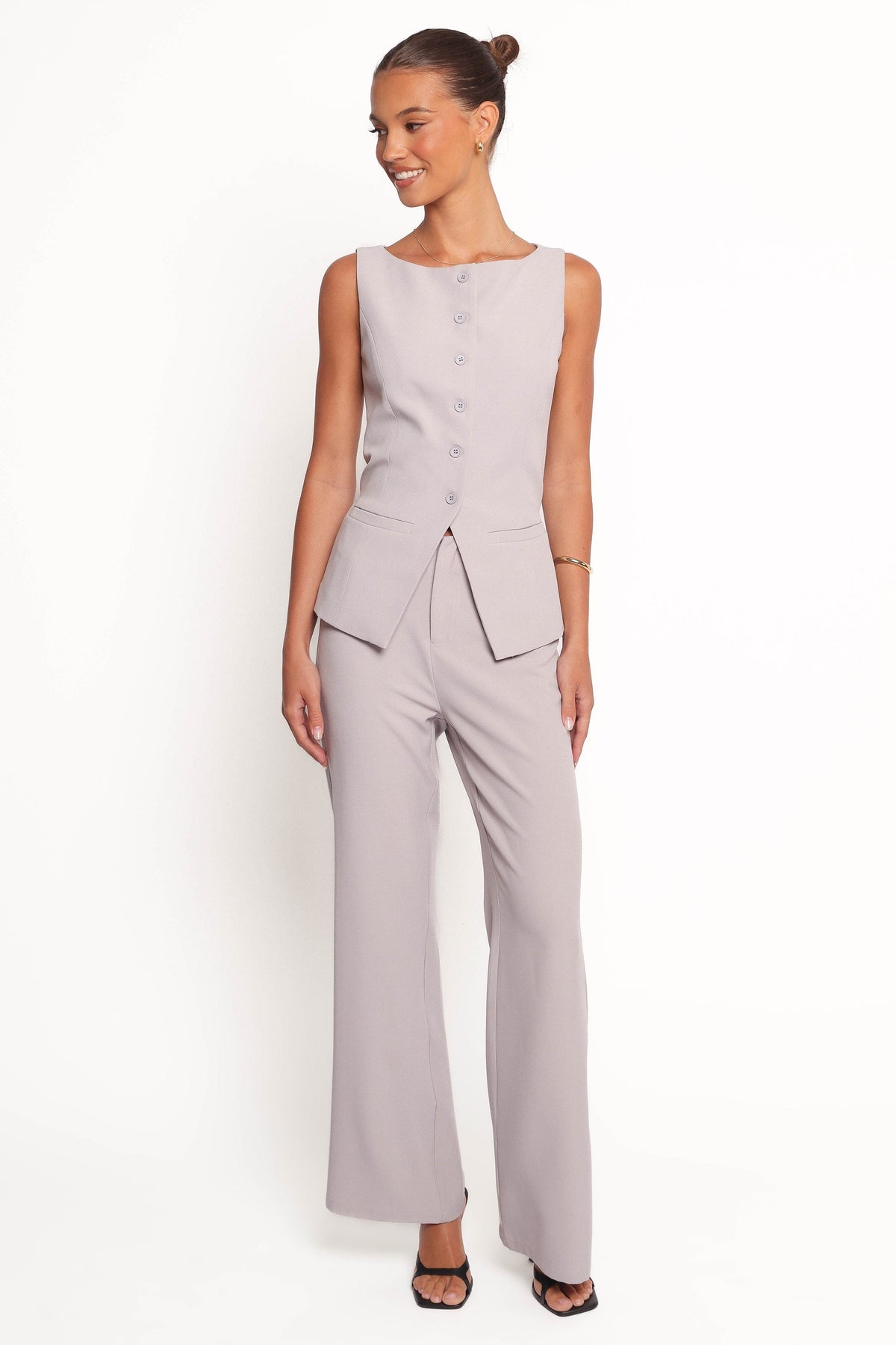 Kernie Vest Top in Light Grey – view 5 of 7