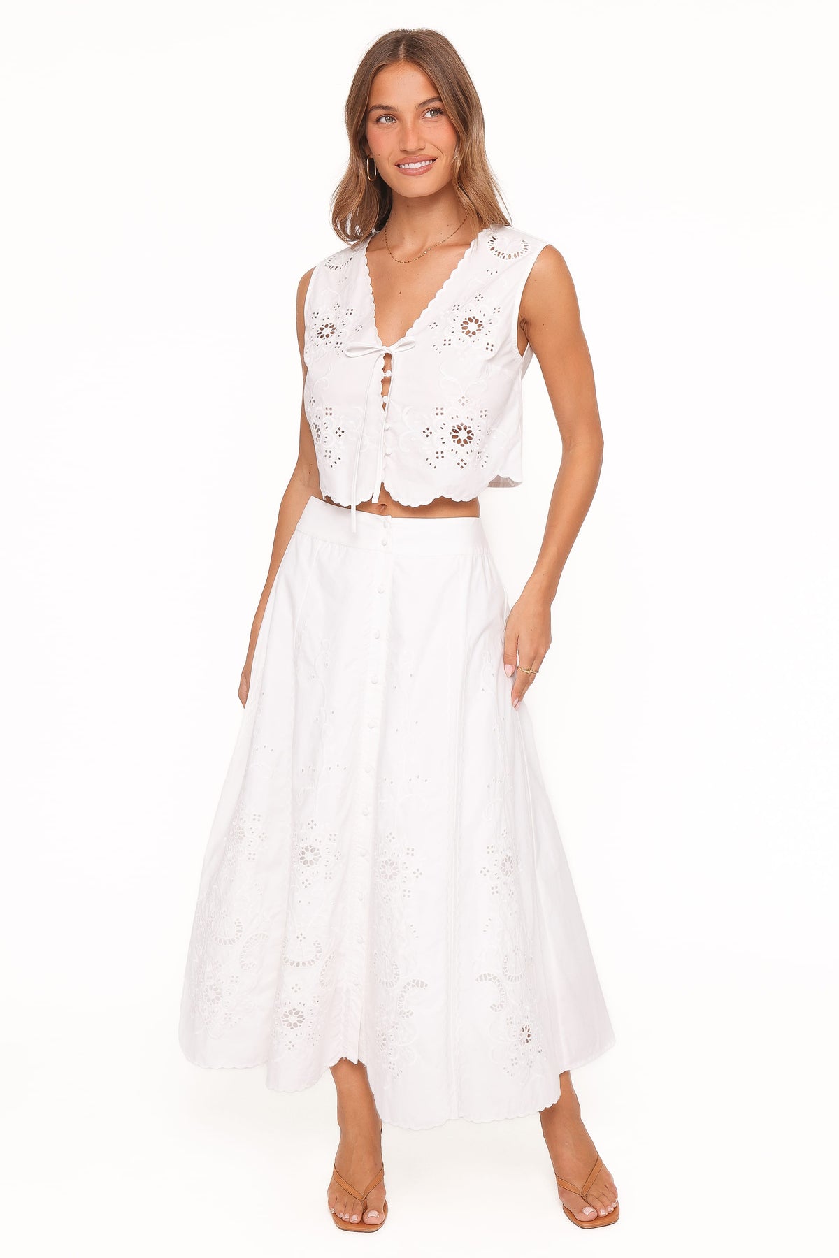 Kye Top in White Broderie – view 5 of 6